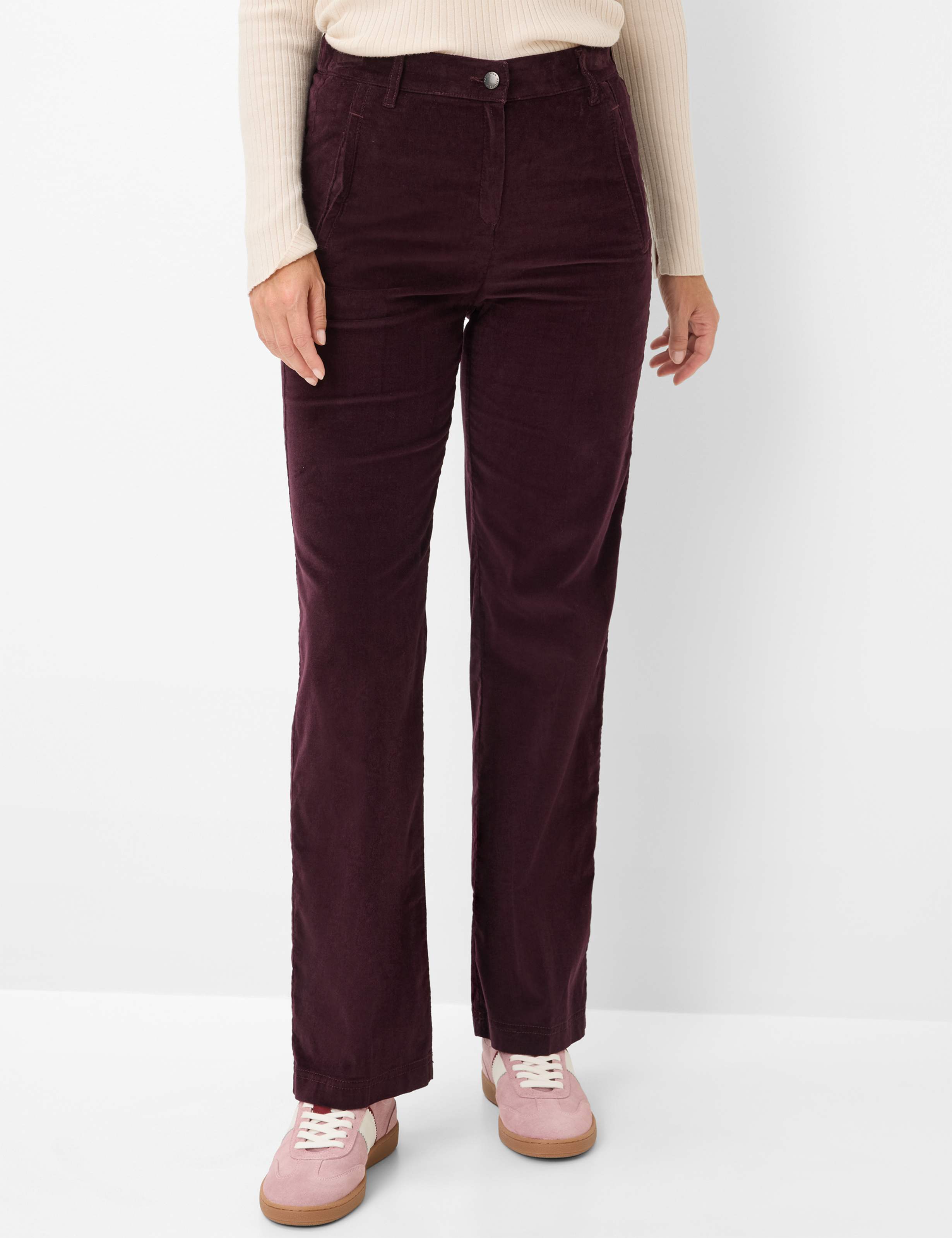 Thumbnail - Raphaela by Brax Damen Cordhose Style PEGGY FLARED AMARONE, dunkelrot, Gr. 40