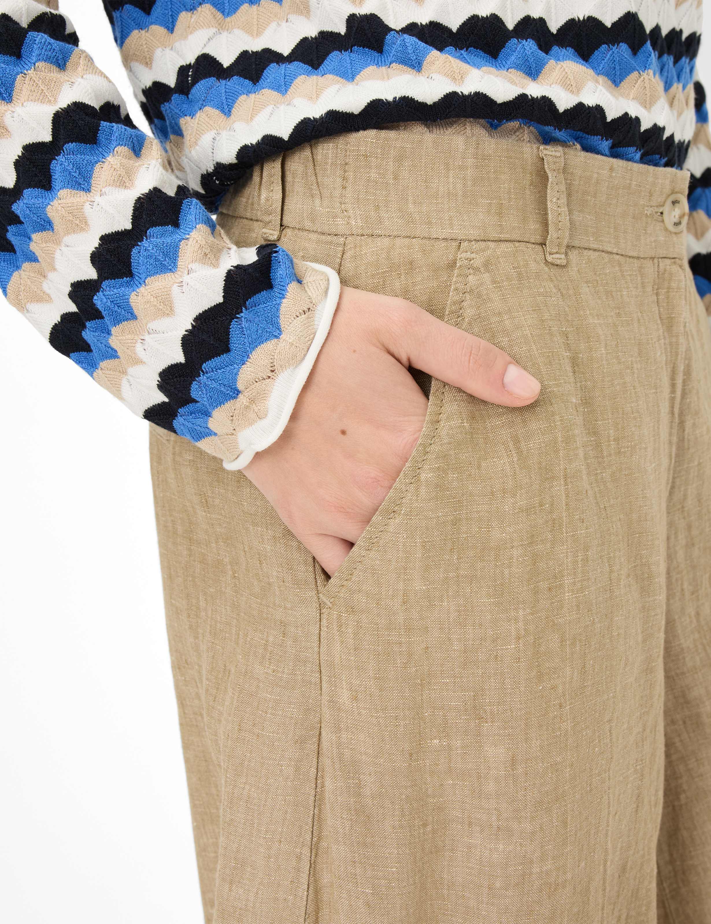 Damen Style MELLI S Beige Wide Leg Detail 1