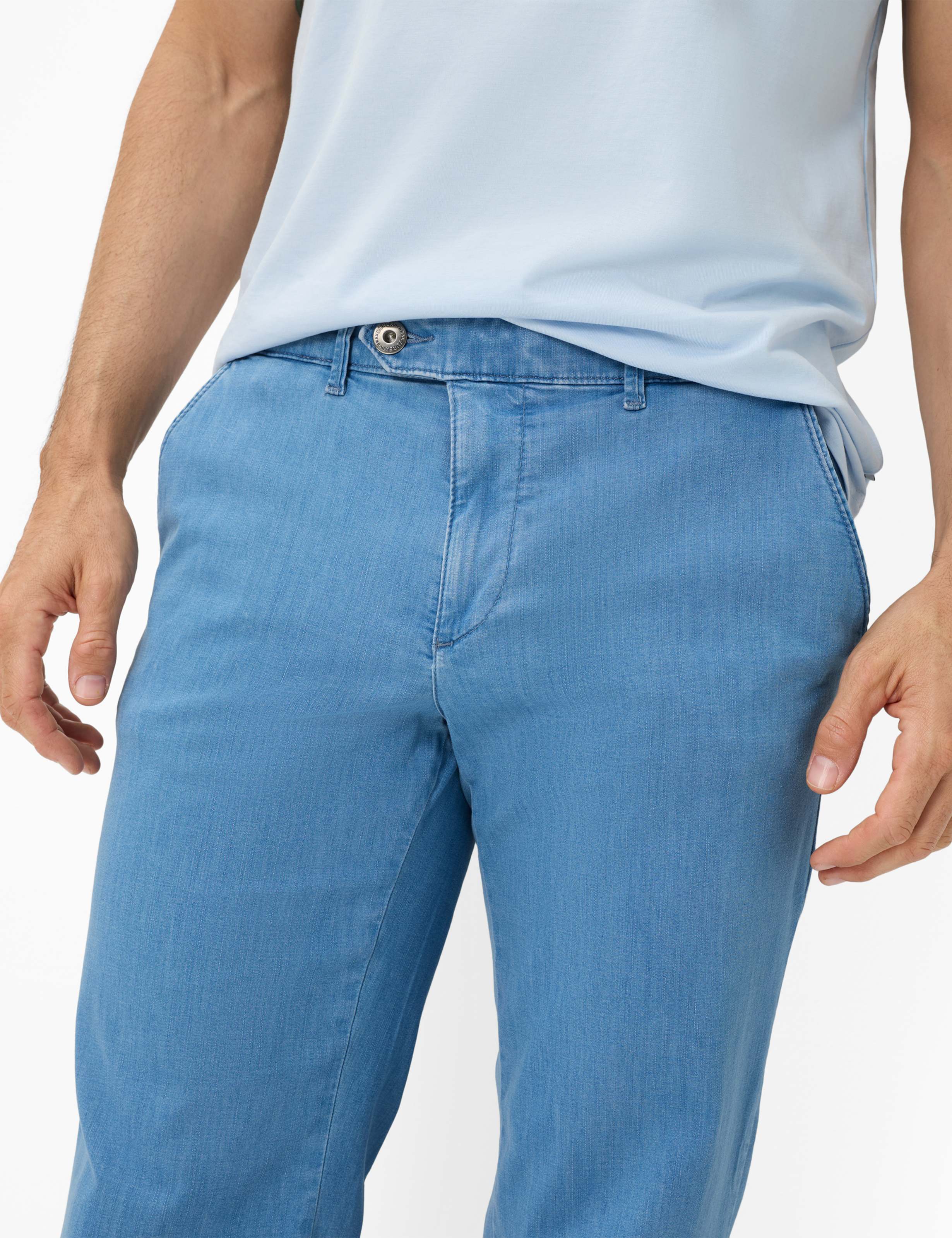 Heren Style JIM Denim Blauw Regular Fit Detail 2