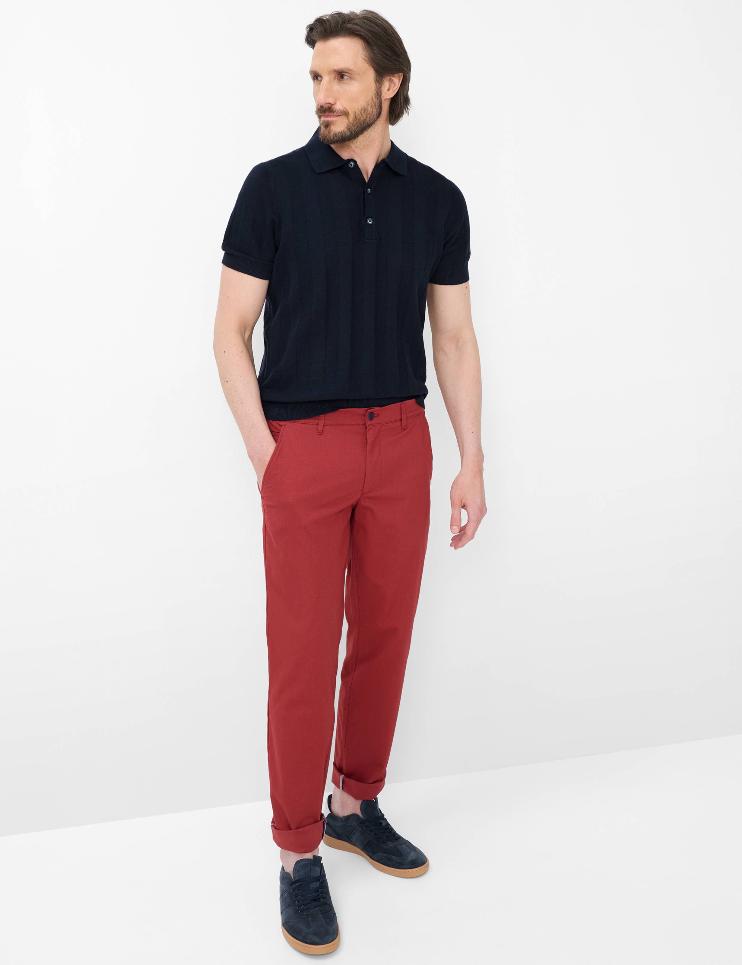 Men Style THILO Red Regular Fit Model Outfit