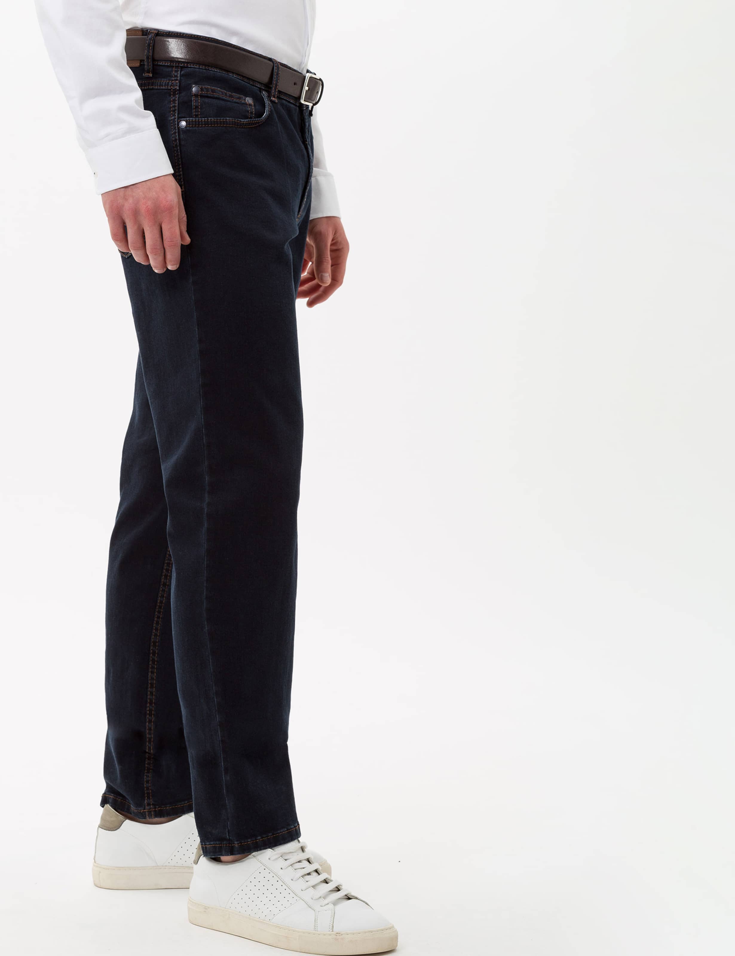 Herren Style CARLOS Dunkelblau Regular Fit Model Rueck