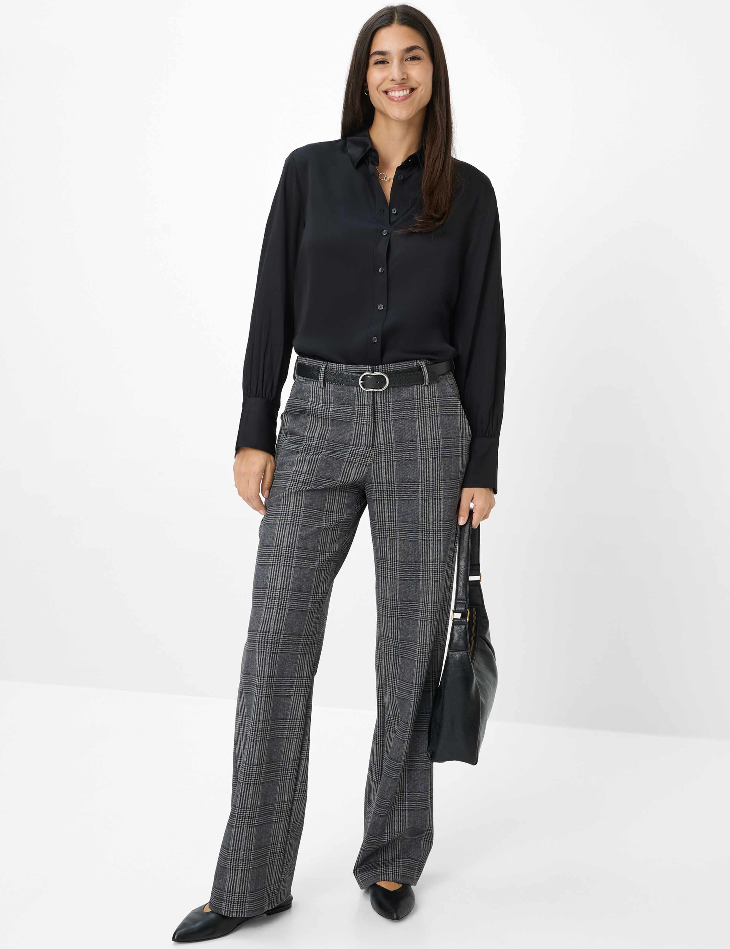 Damen Style MAINE Grau Wide Leg Model Outfit