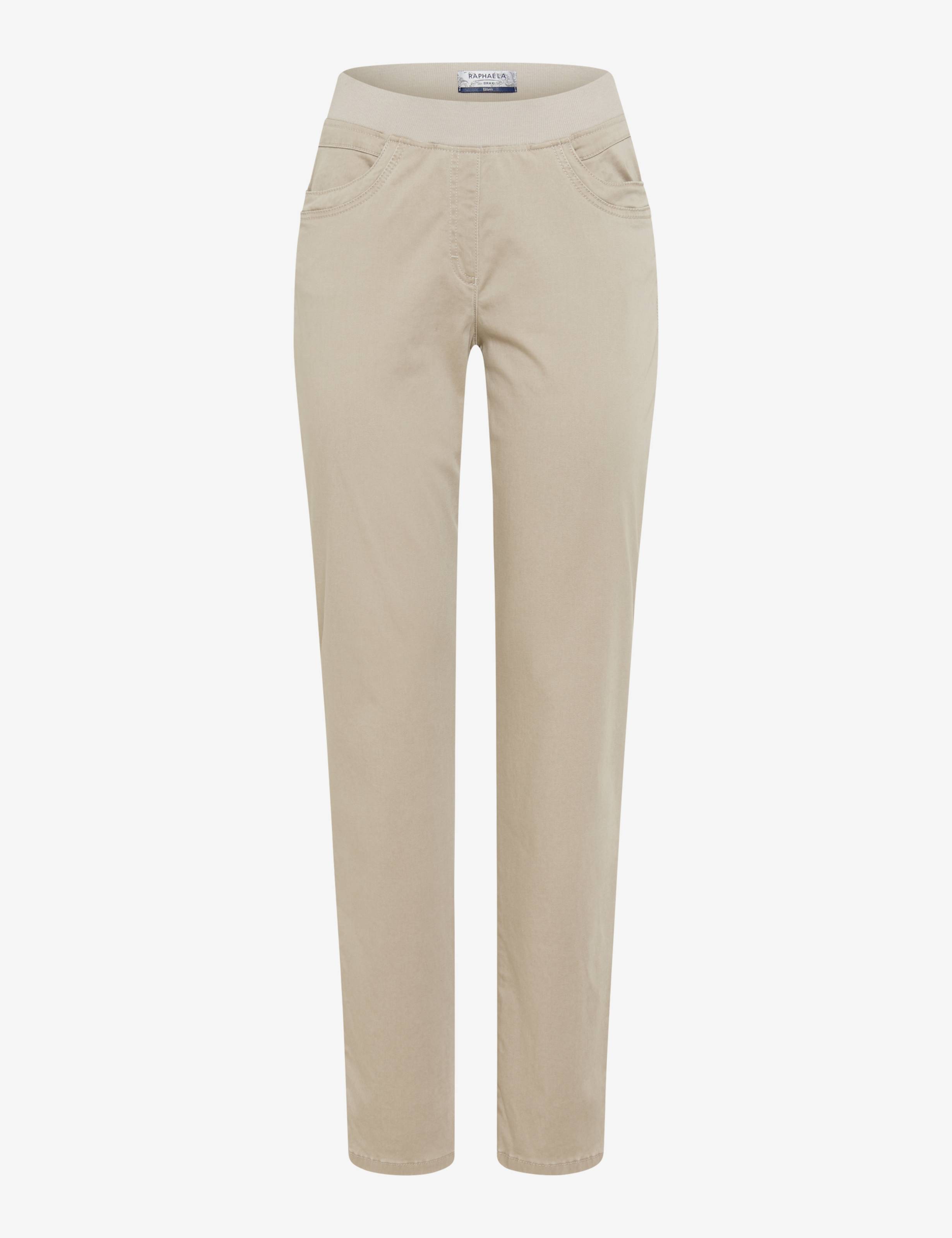 Dame Style PAMINA FUN Lysbeige Slim Fit Udskæring foran