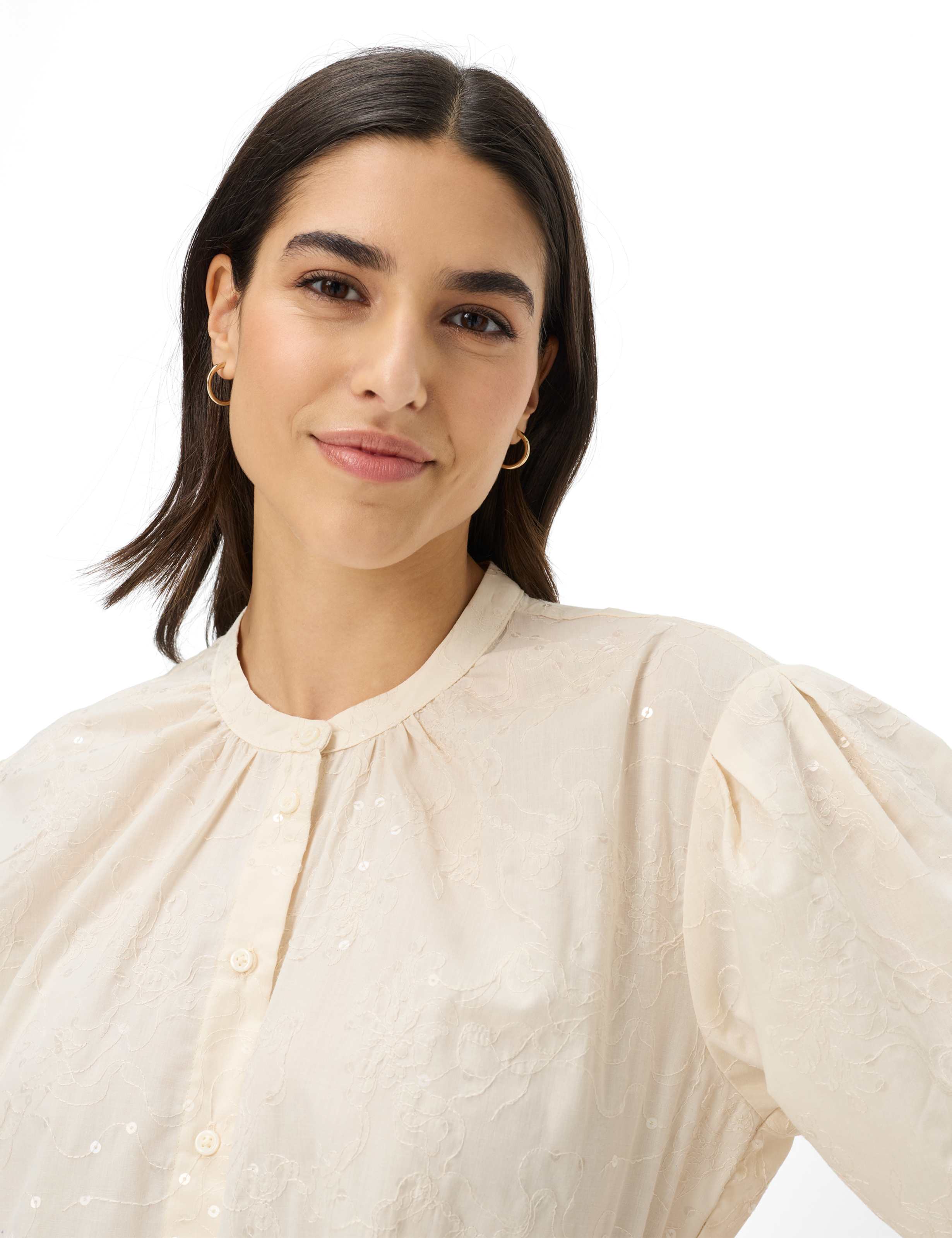 Femme Style VIV Blanc Crème  Détail 2