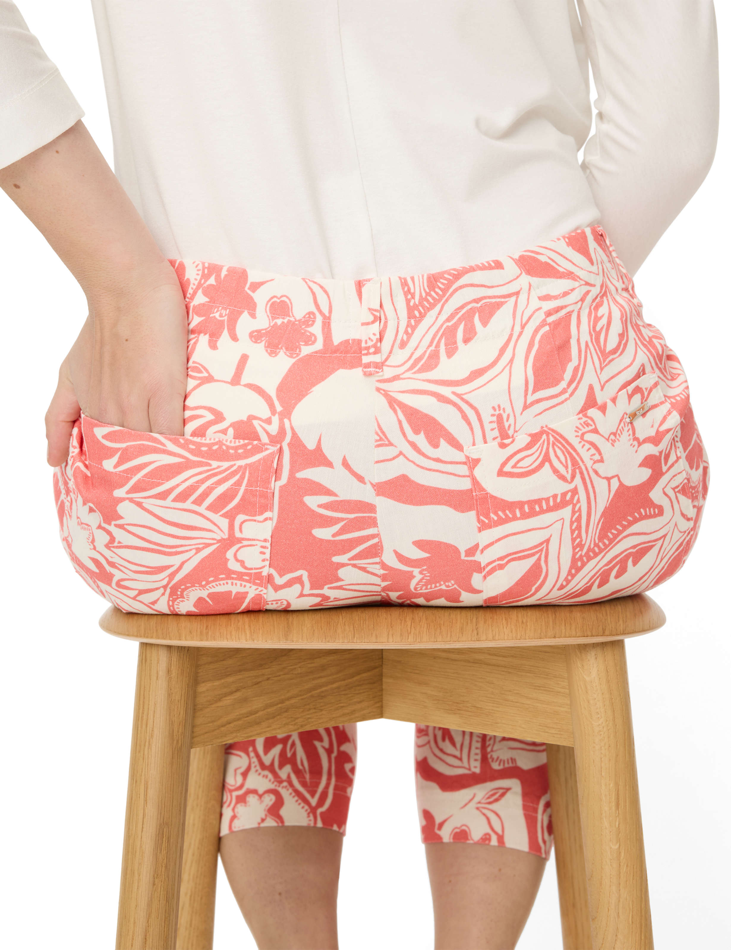 Women Style MAINE S Light Red Wide Leg Detail 1