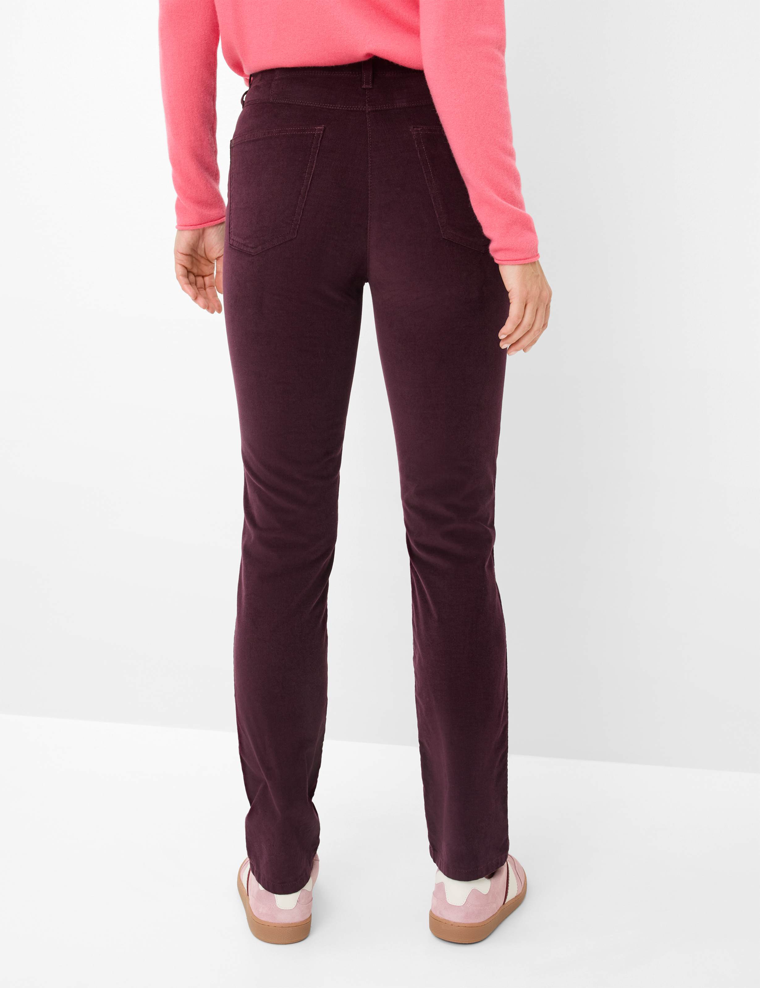 Thumbnail - Raphaela by Brax Damen Cordhose Style LAURA NEW AMARONE, dunkelrot, Gr. 42K