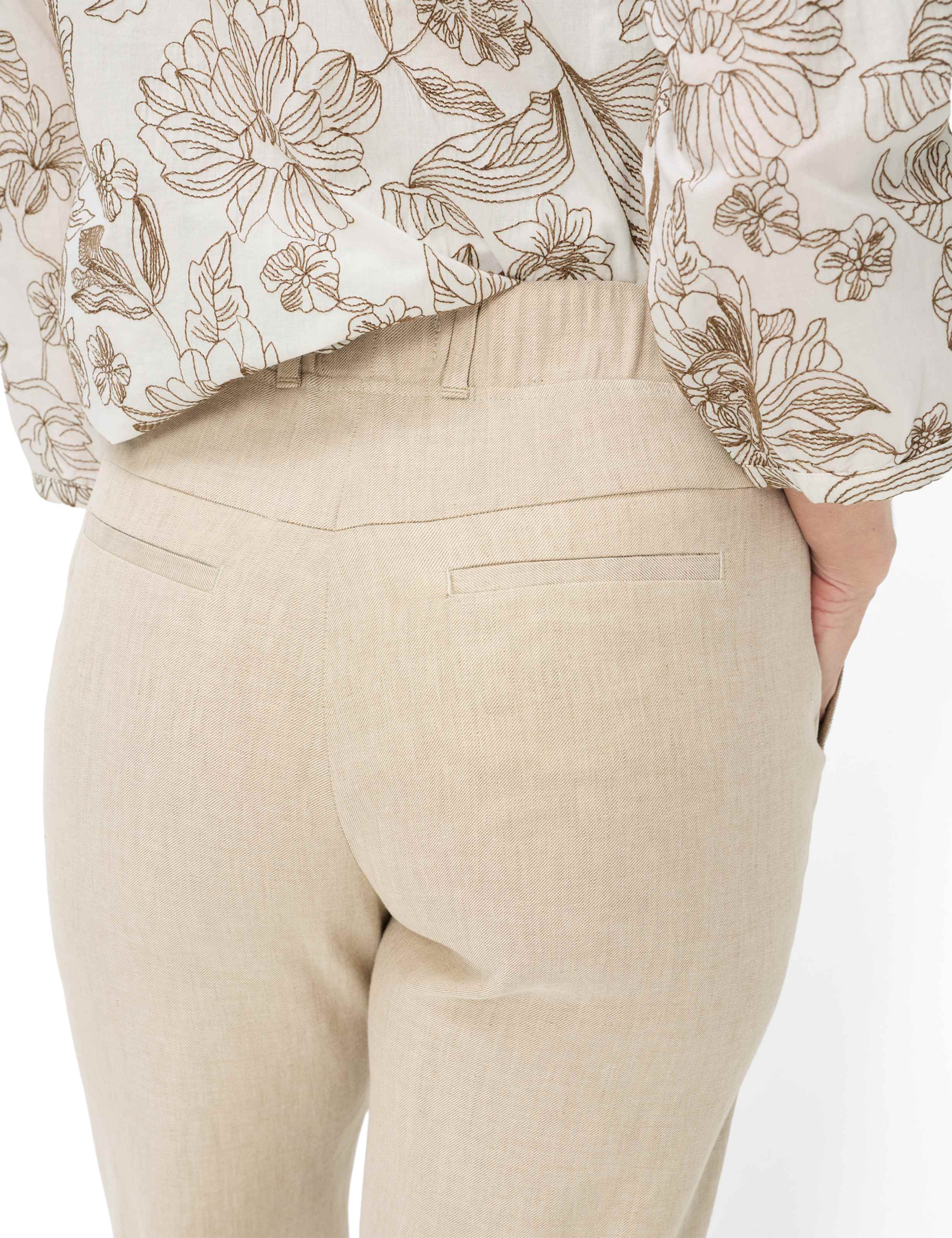 Damen Style PAM FLARED Beige Slim Fit Detail 1