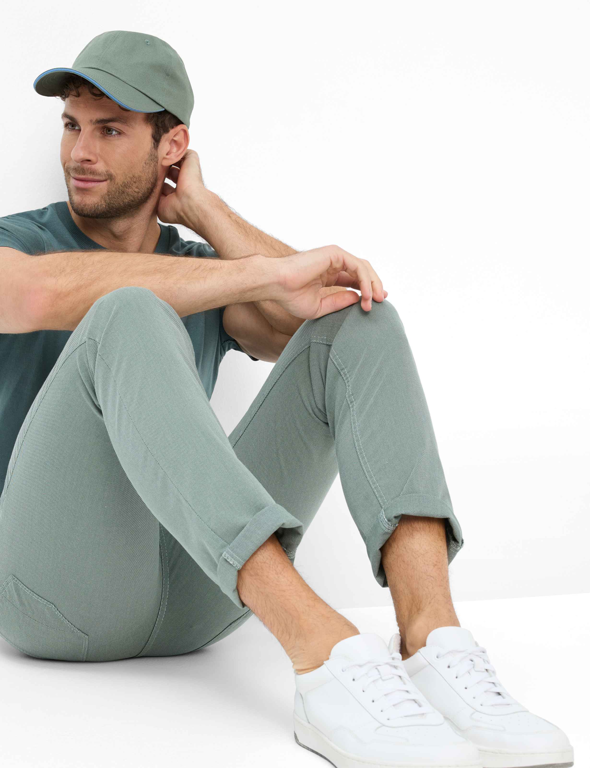 Heren Style CHUCK Groen Modern Fit Detail 1