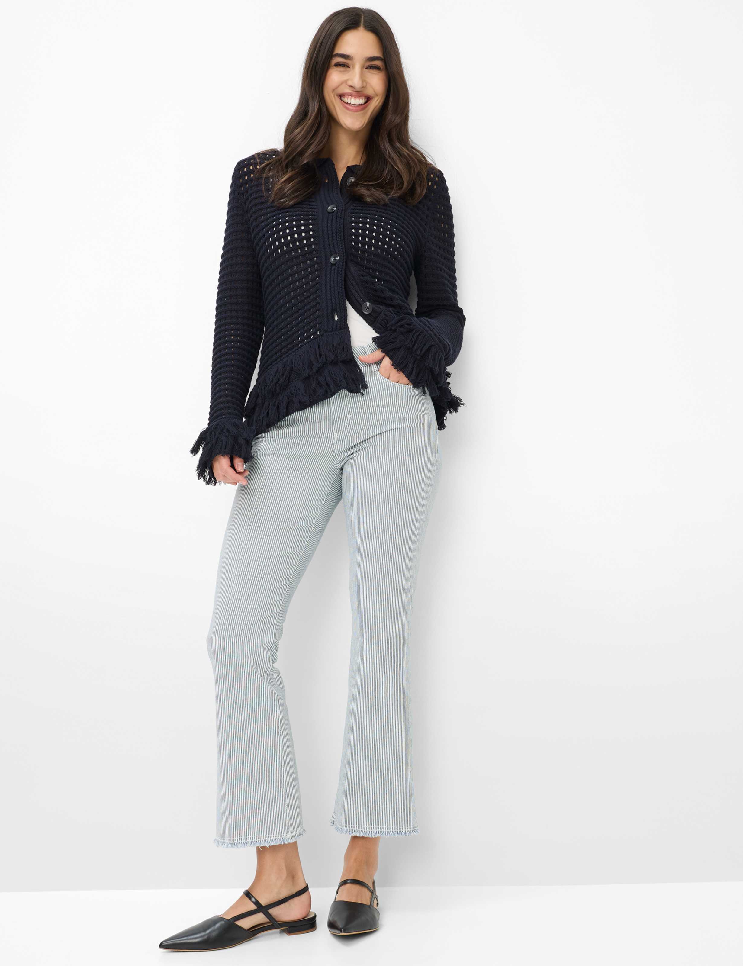 Dames Style SHAKIRA S BOOT Denim Blauw Slim Fit Model outfit