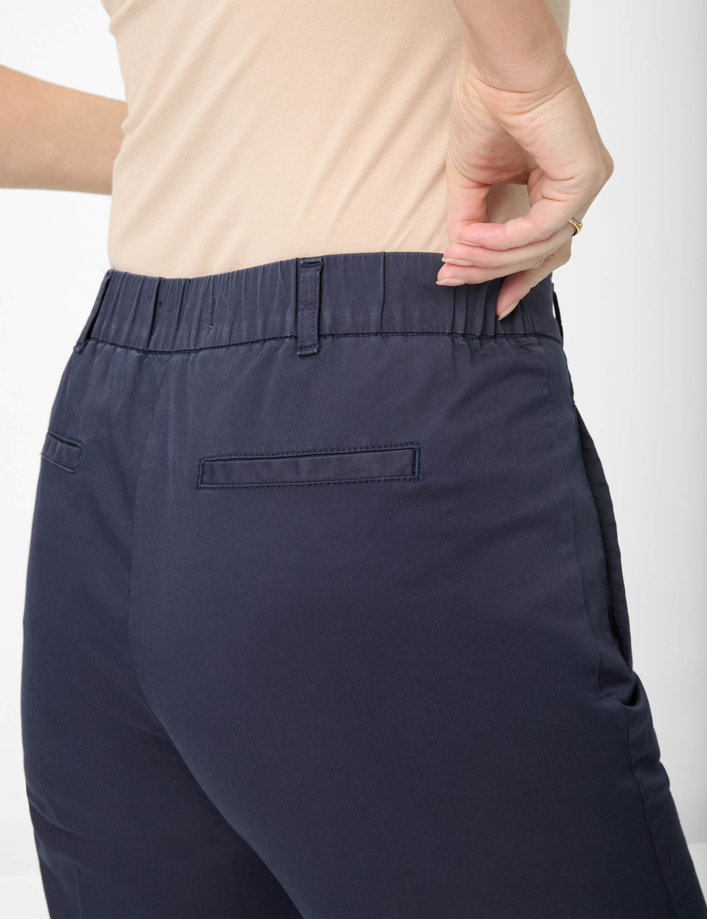 Damen Style PEGGY CULOTTE Dunkelblau Slim Fit Detail 2