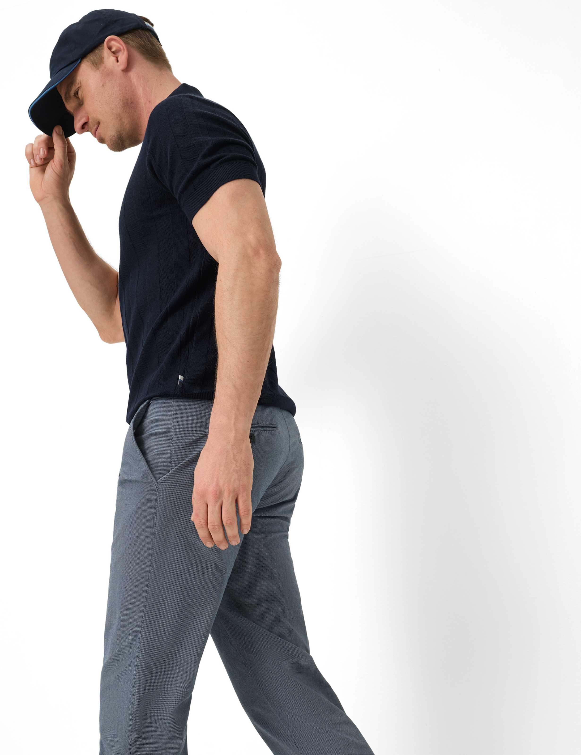 Homme Style FABIO IN Bleu Modern Fit Détail 1