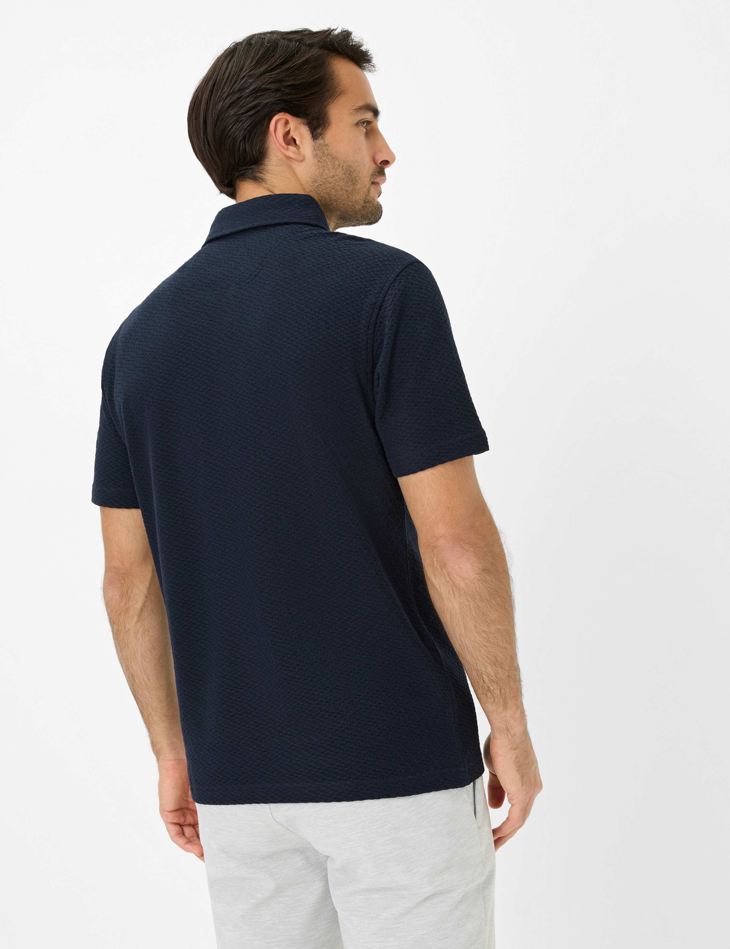 Men Style PAN Dark Blue  Model back