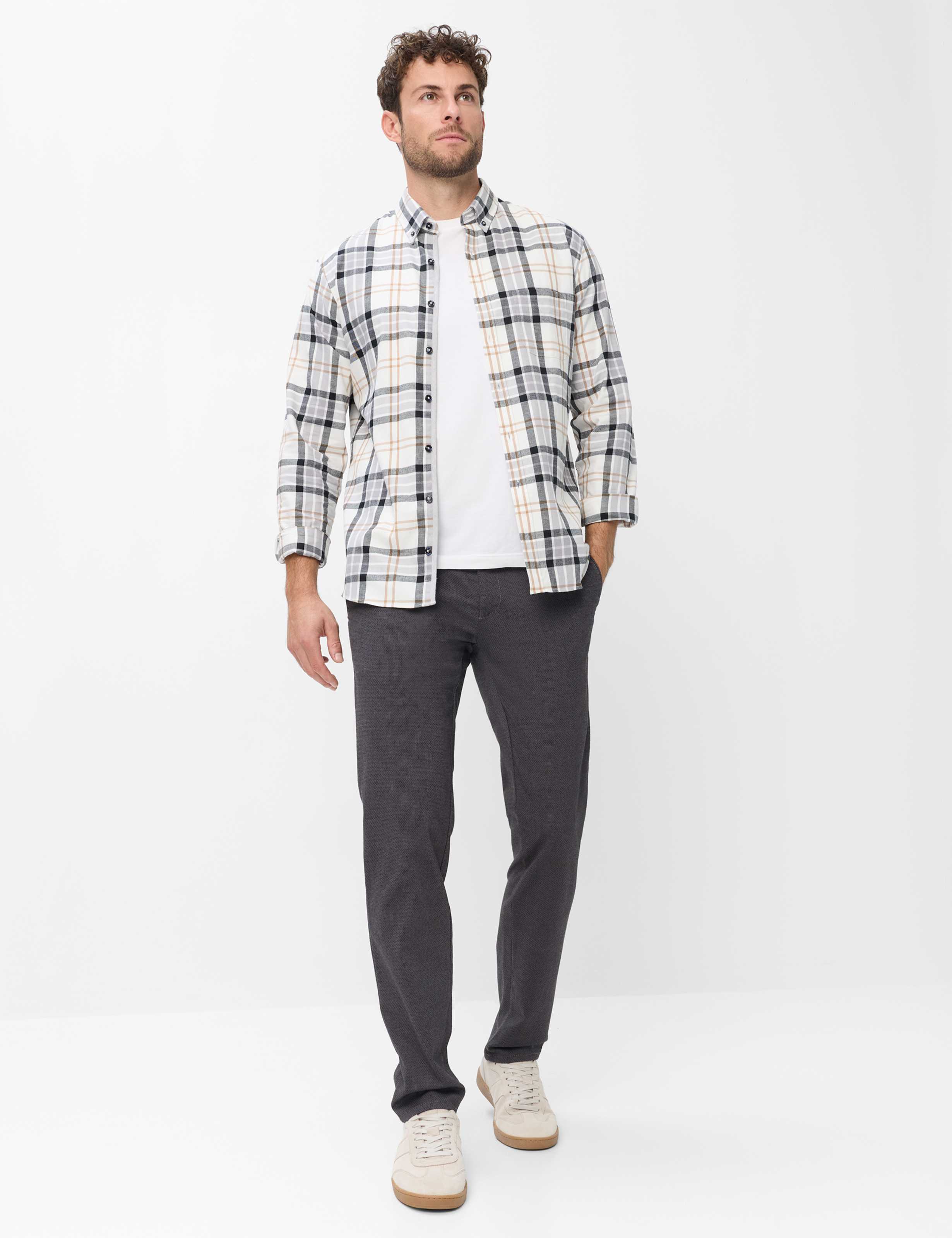 Men Style FABIO Dark Gray Modern Fit Model Outfit