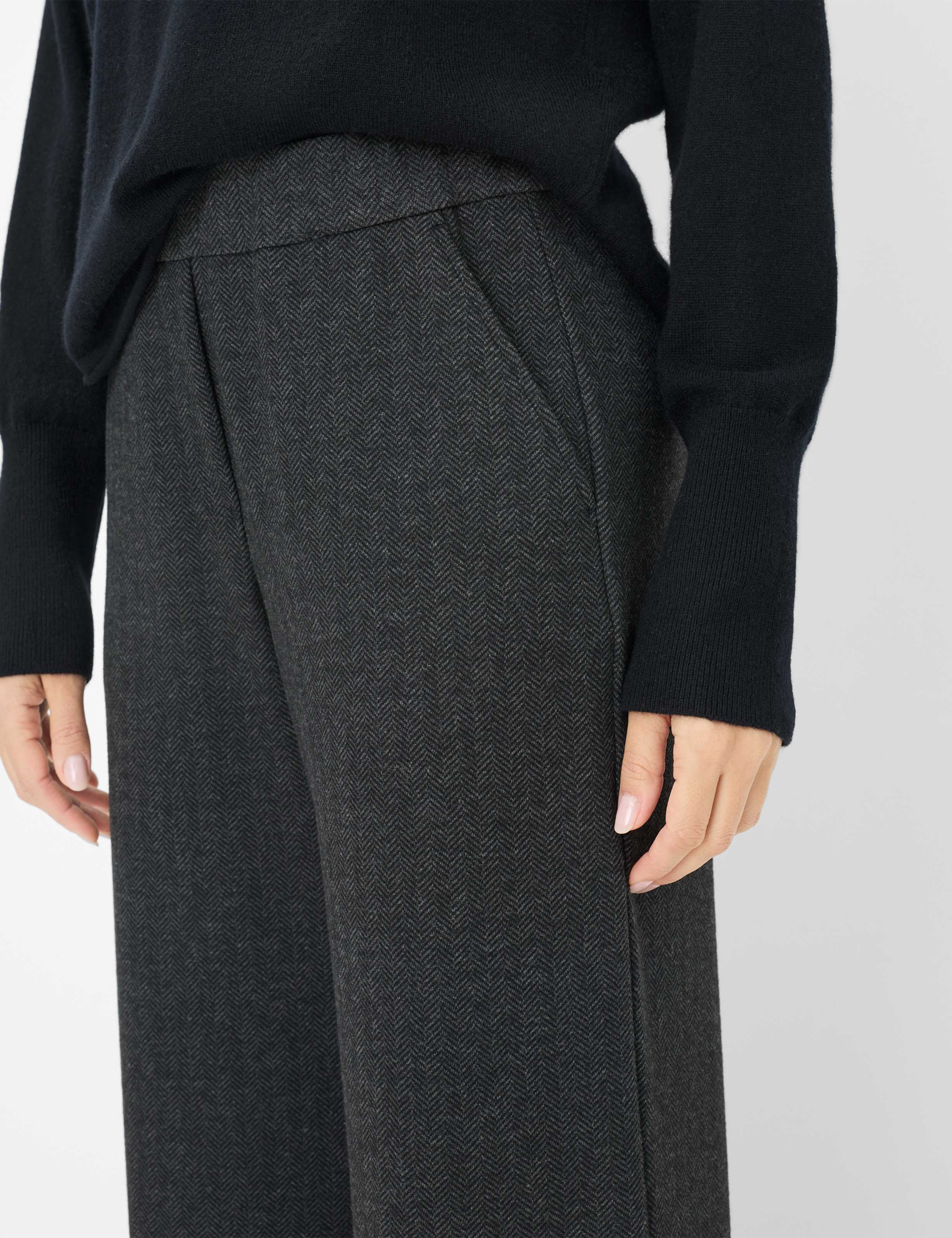 Femme Style MAINE Gris Foncé Wide Leg Détail 2