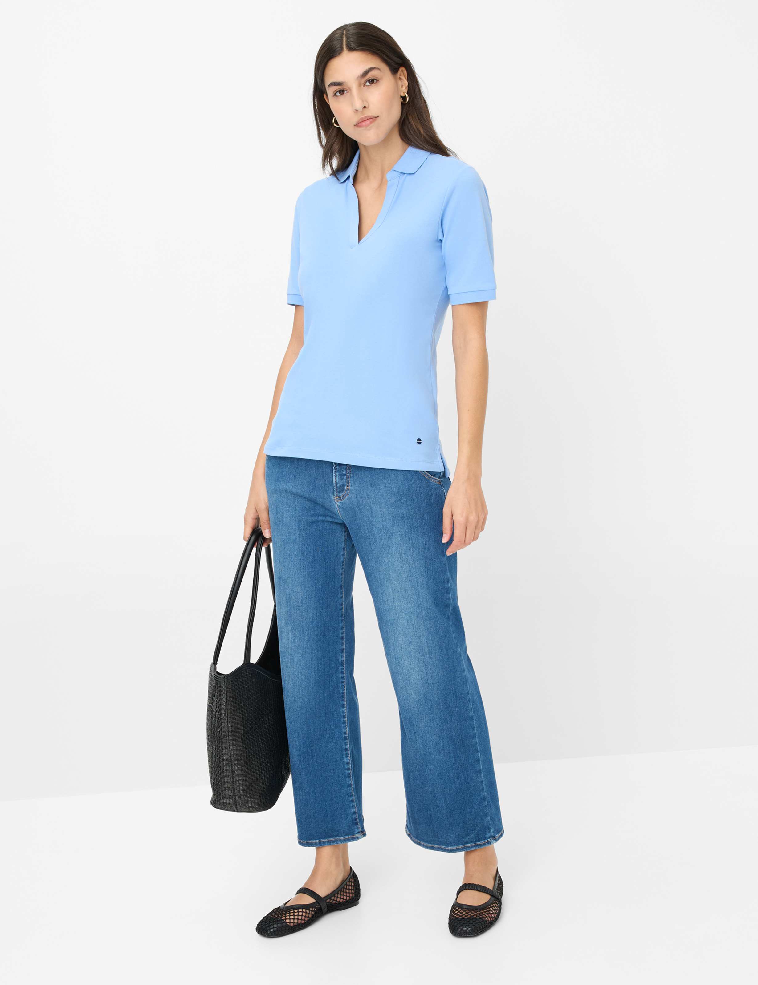 Damen Style CLEO Blau  Model Outfit