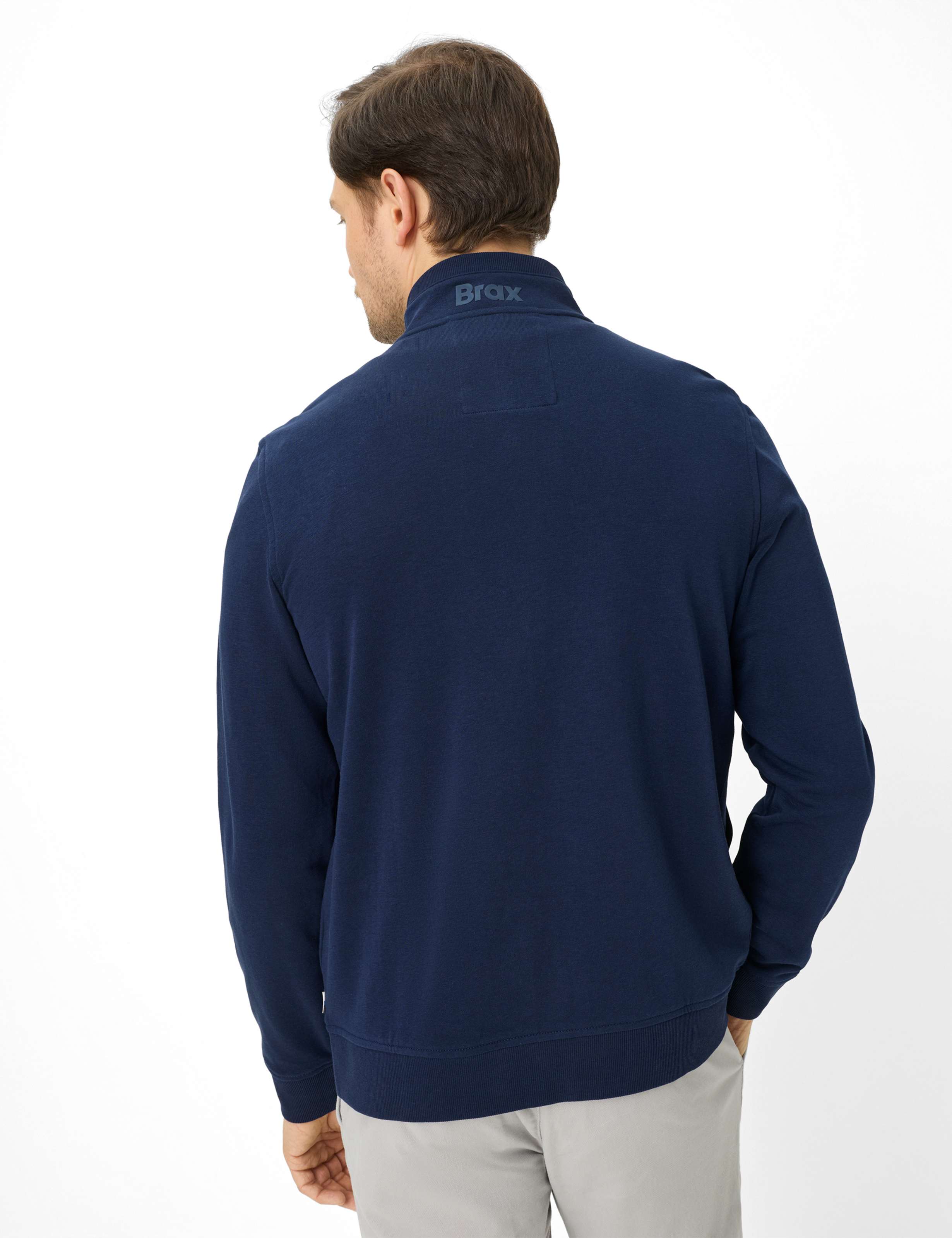 Thumbnail - Brax Herren Sweatjacke Style SCOTT marine, dunkelblau, Gr. M