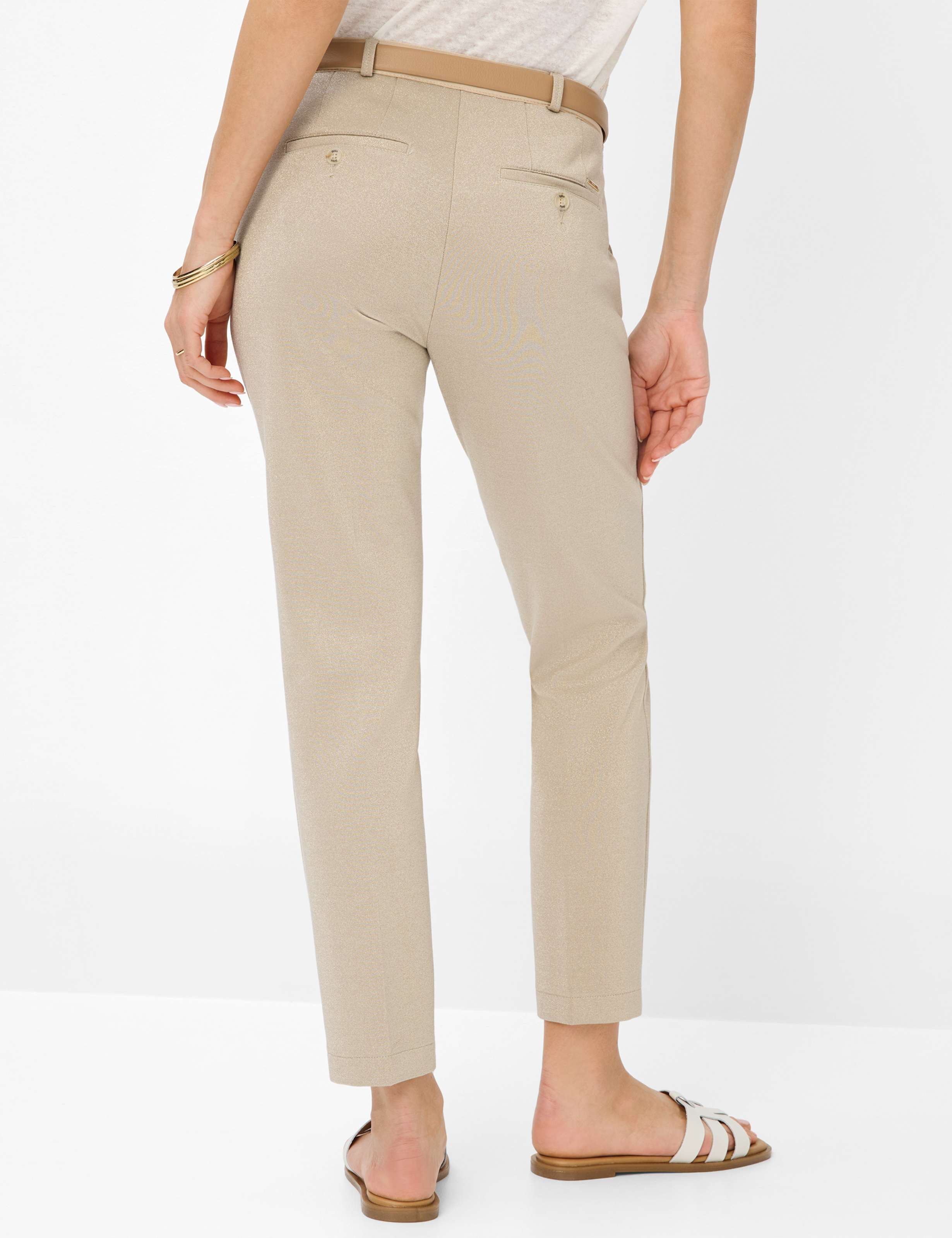 Women Style MARON S Beige Regular Fit Model back