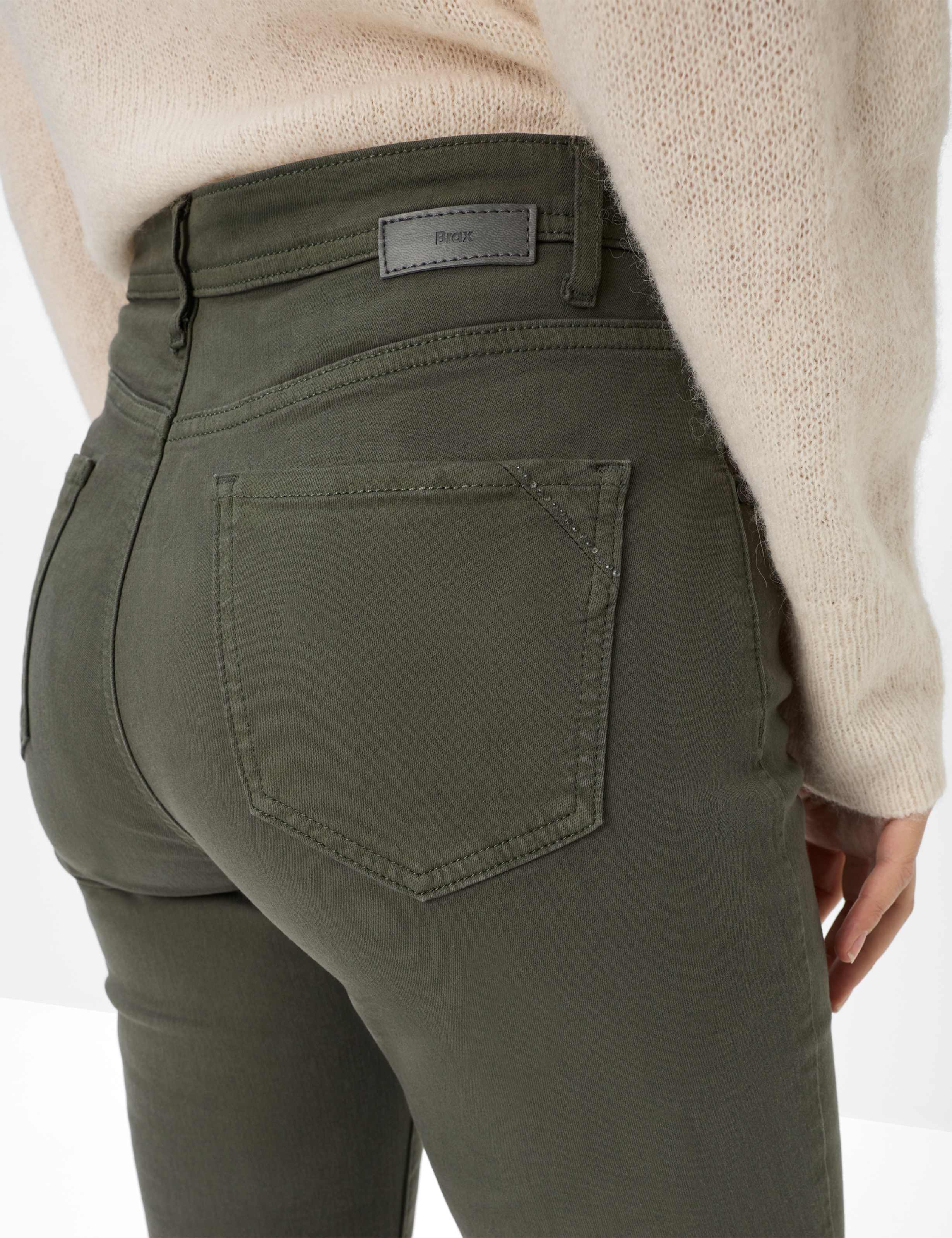 Damen Style MARY Denim Dunkelgrün Regular Fit Detail 2