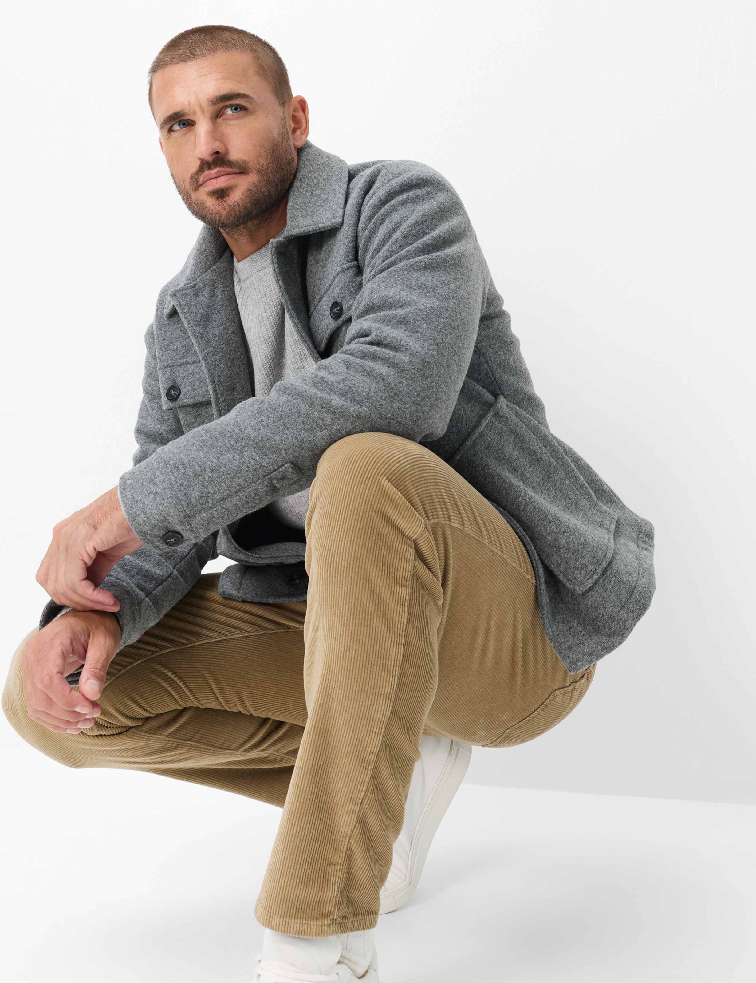 Herren Style CADIZ Beige Straight Fit Detail 1