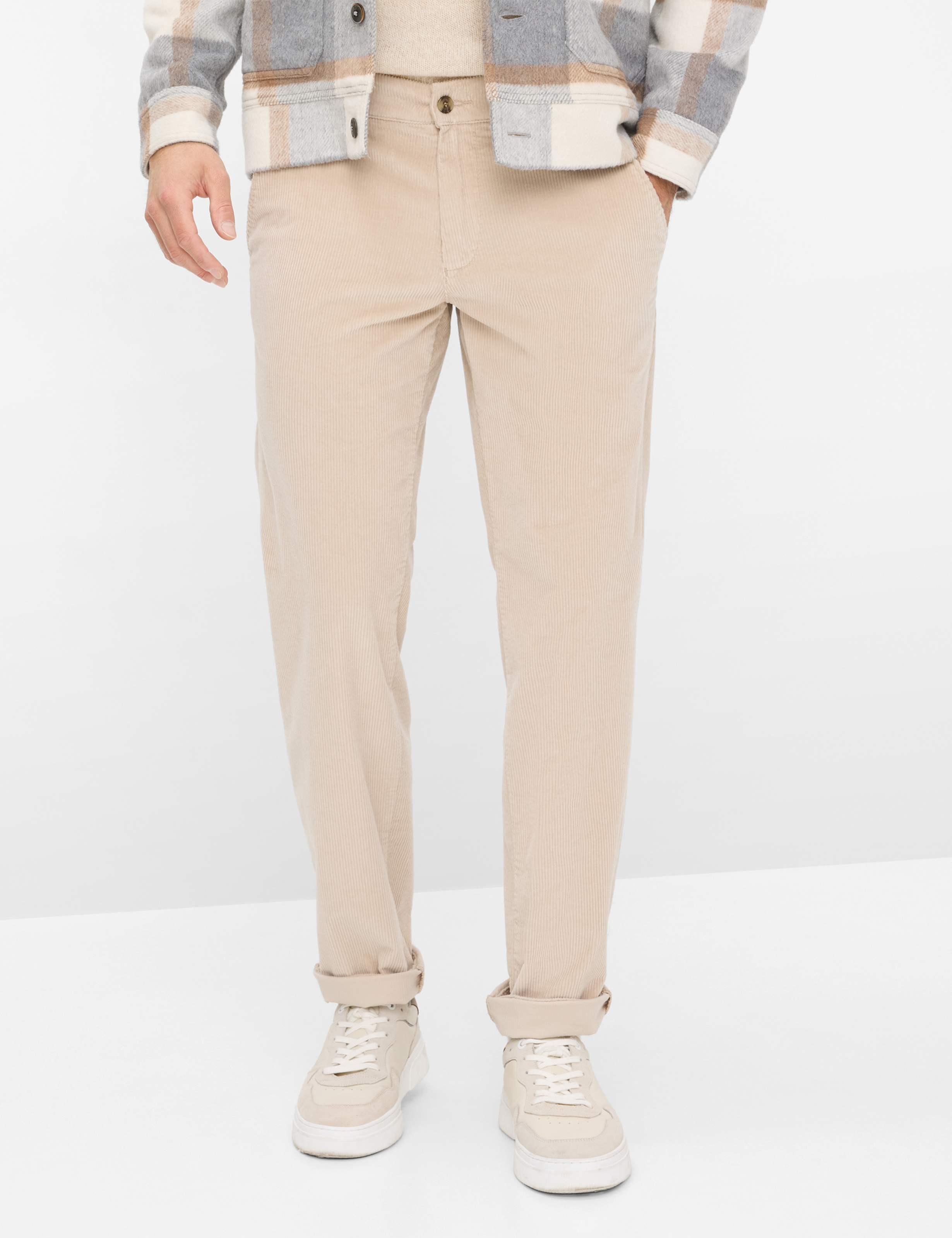 Thumbnail - Eurex by Brax Herren Cordhose Style THILO ECRU, hellbeige, Gr. 58