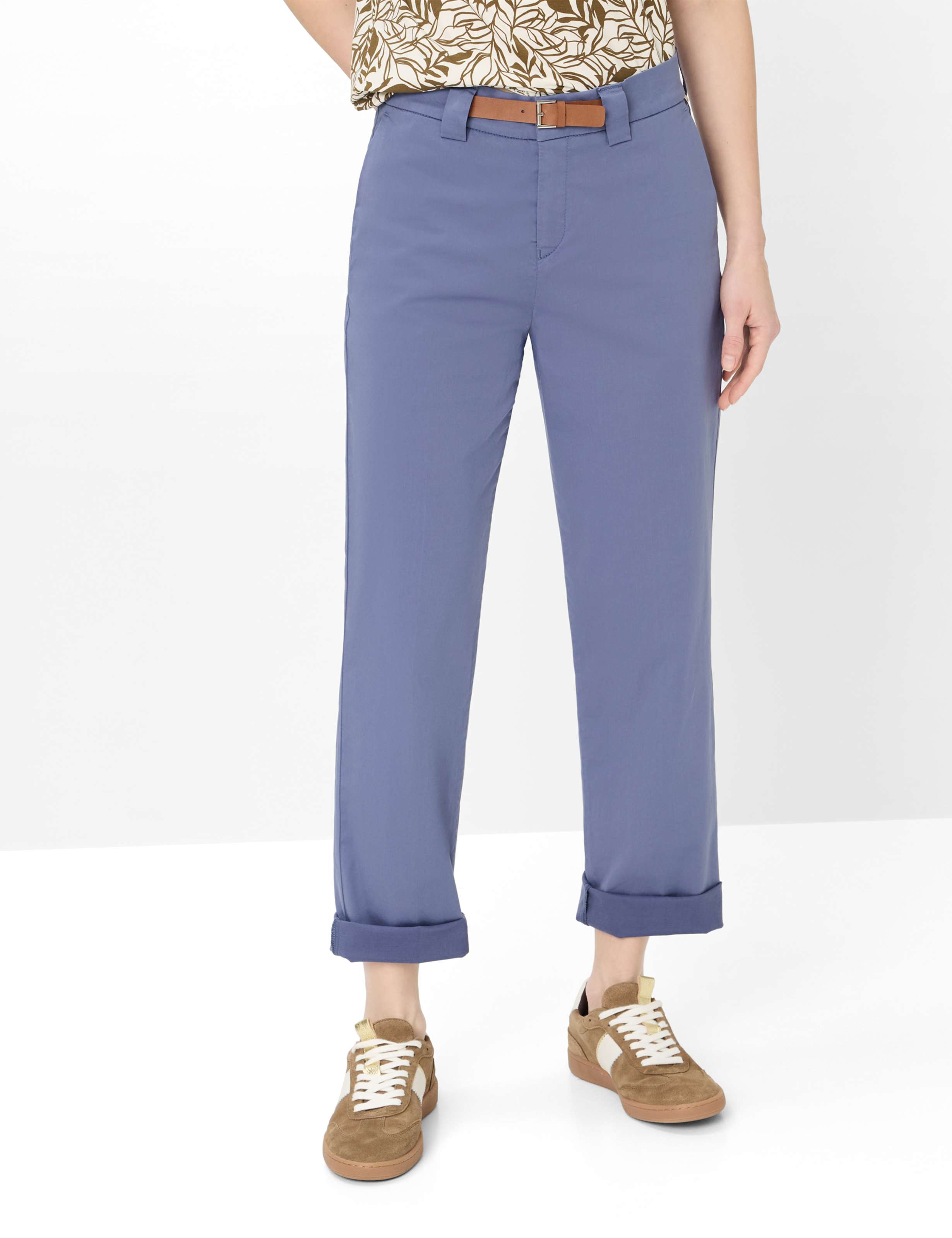 Thumbnail - Brax Damen Flatfronthose Style MADISON INDIGO MOOD, Blau, Gr. 44