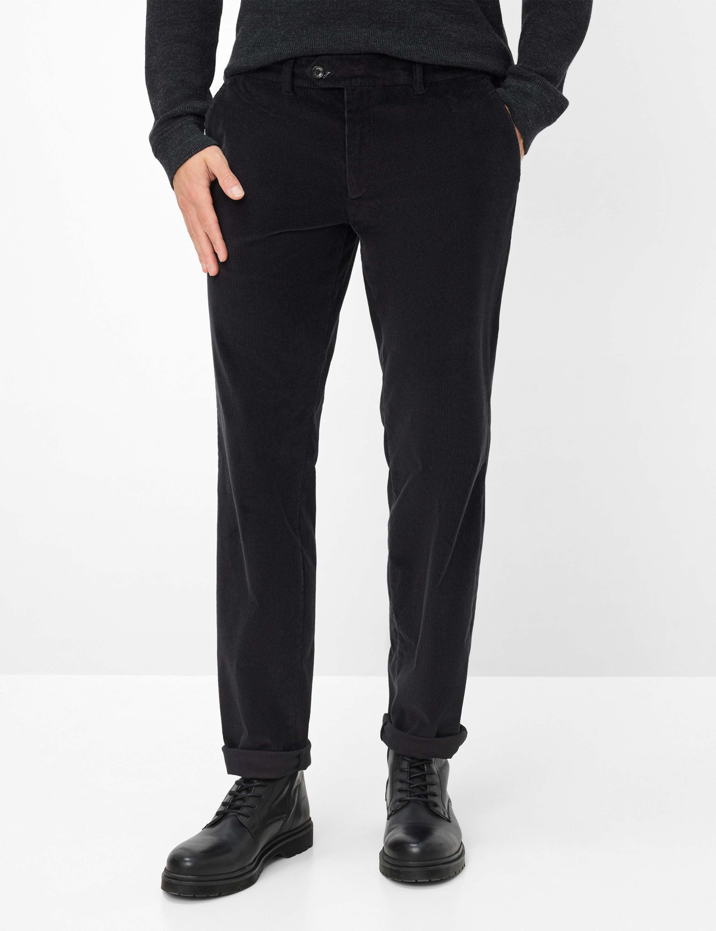 Thumbnail - Eurex by Brax Herren Cordhose Style JIM, grau, Gr. 27