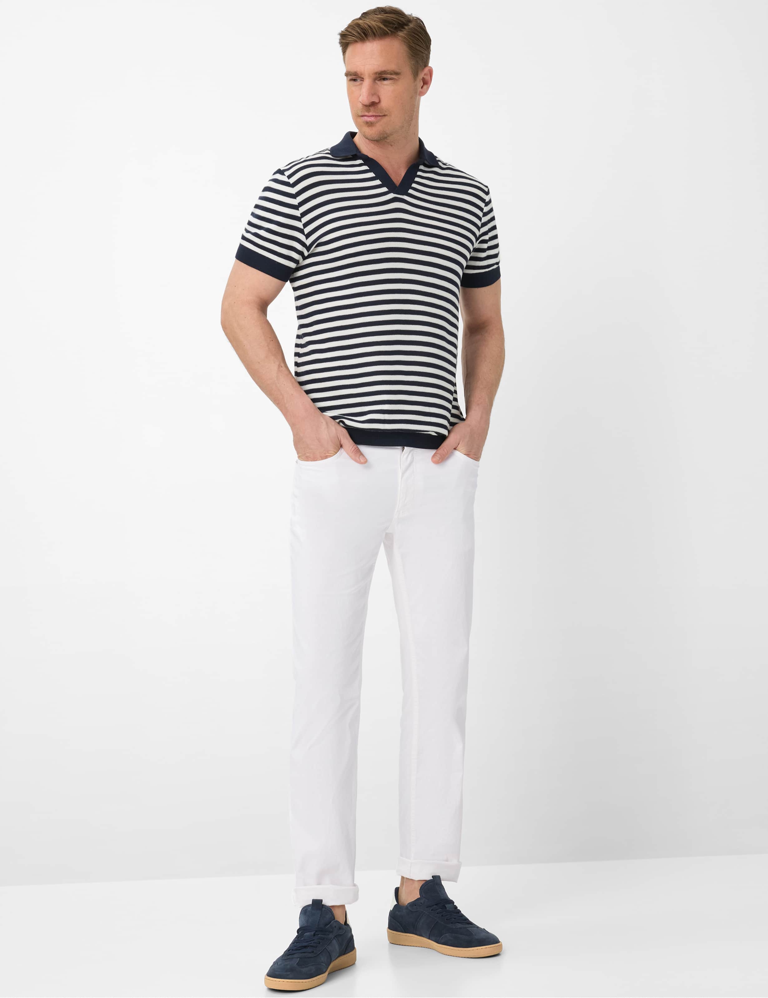 Herren Style COOPER Weiß Regular Fit Model Outfit