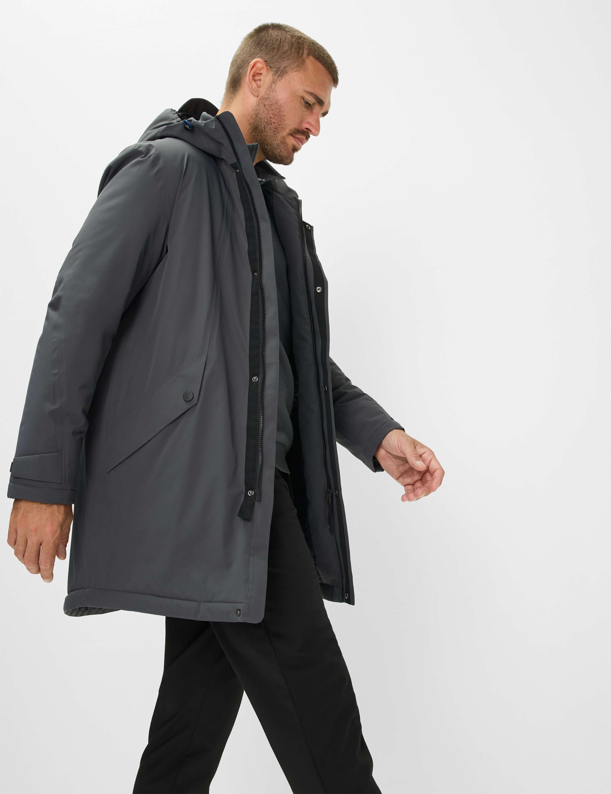 Herren Style LAZIO Dunkelgrau  Detail 1