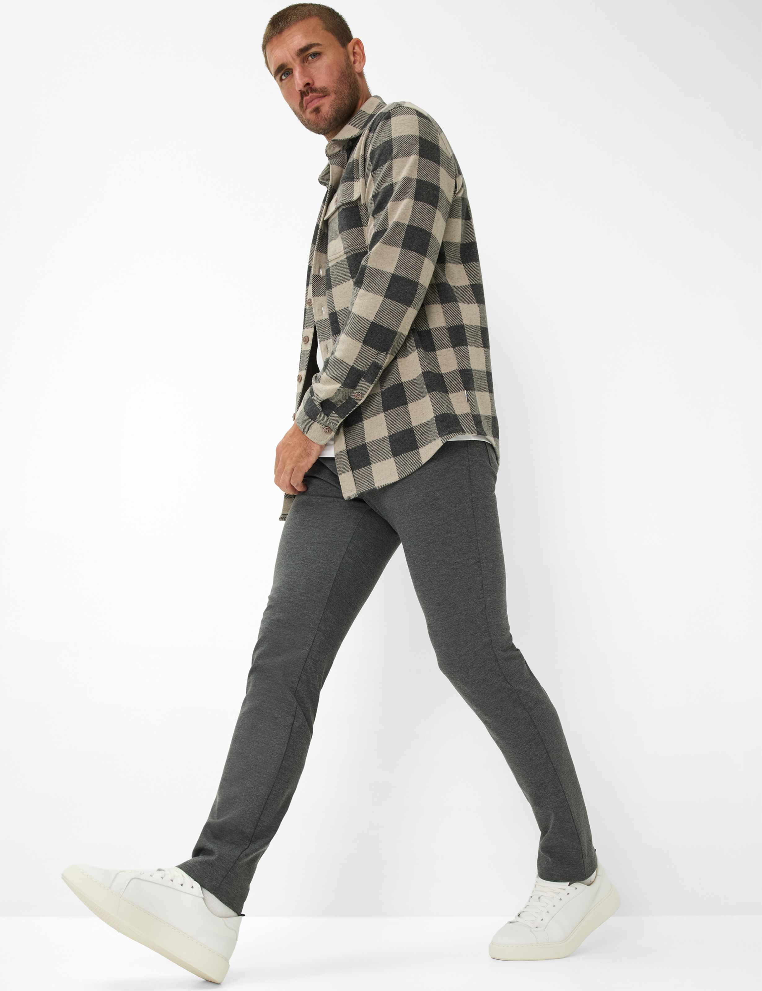 Homme Style CHUCK Gris Moyen Modern Fit Détail 1