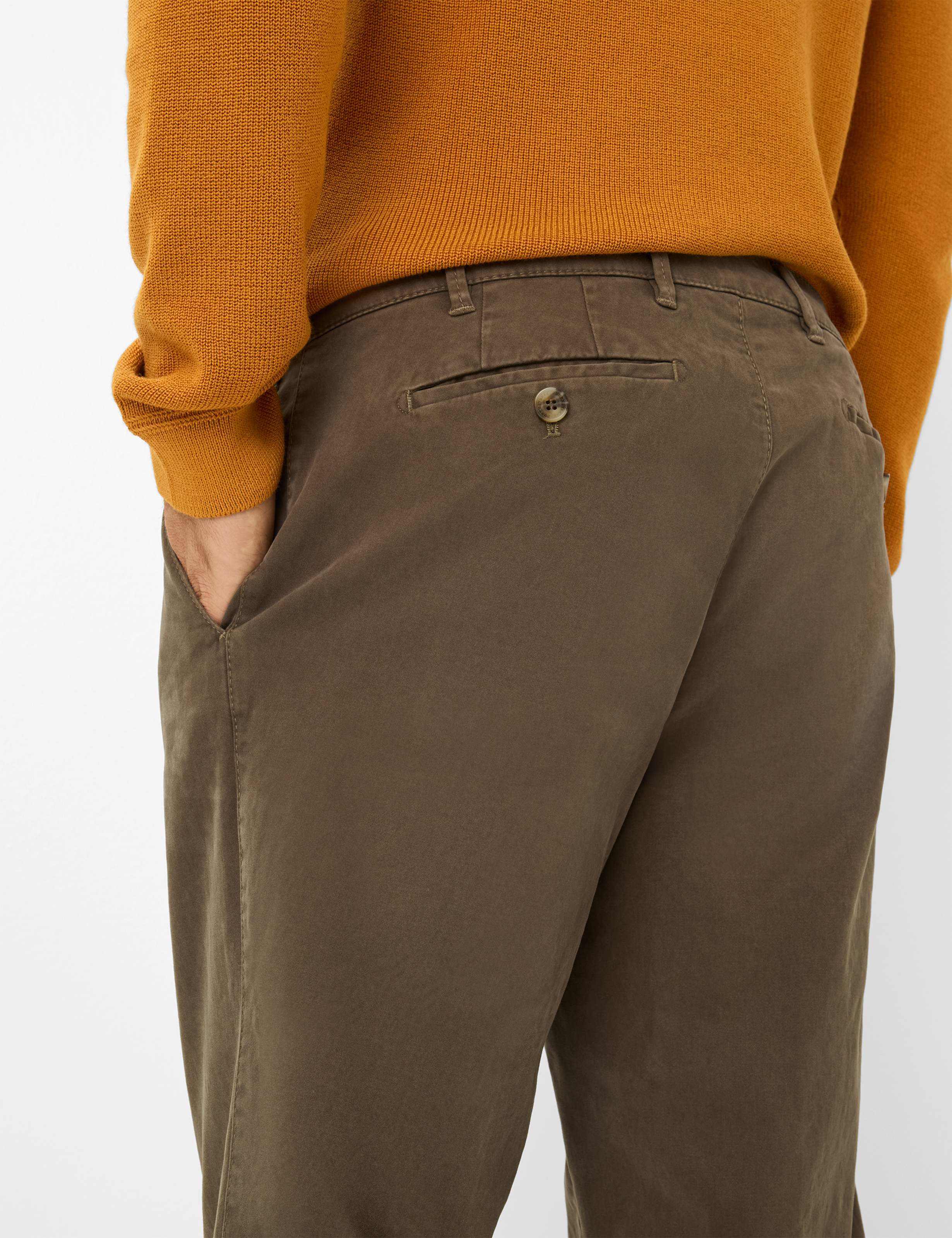 Homme Style LUIS Vert - Olive Regular Fit Détail 2