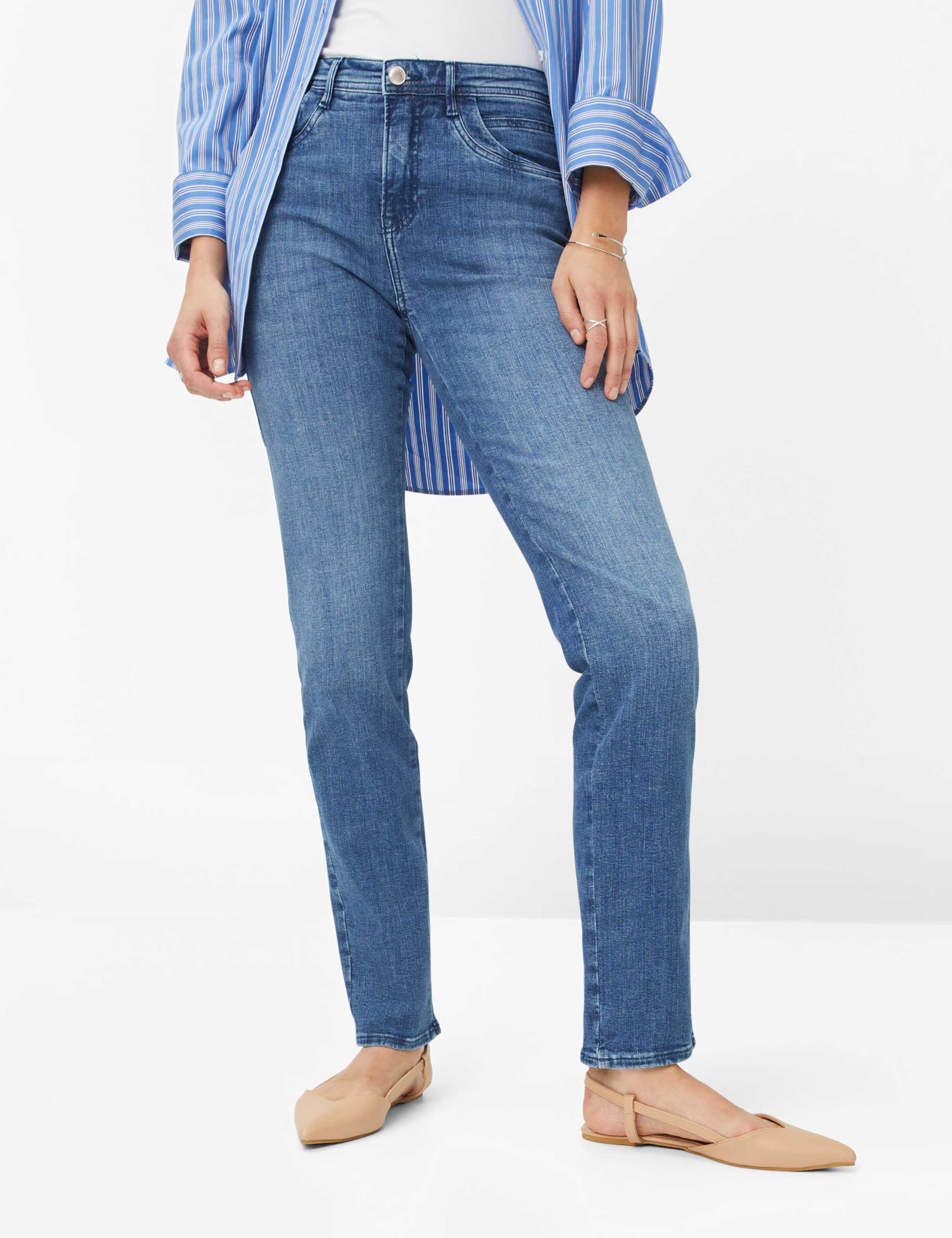 Stretch Five-Pocket-Jeans im Feminine Fit