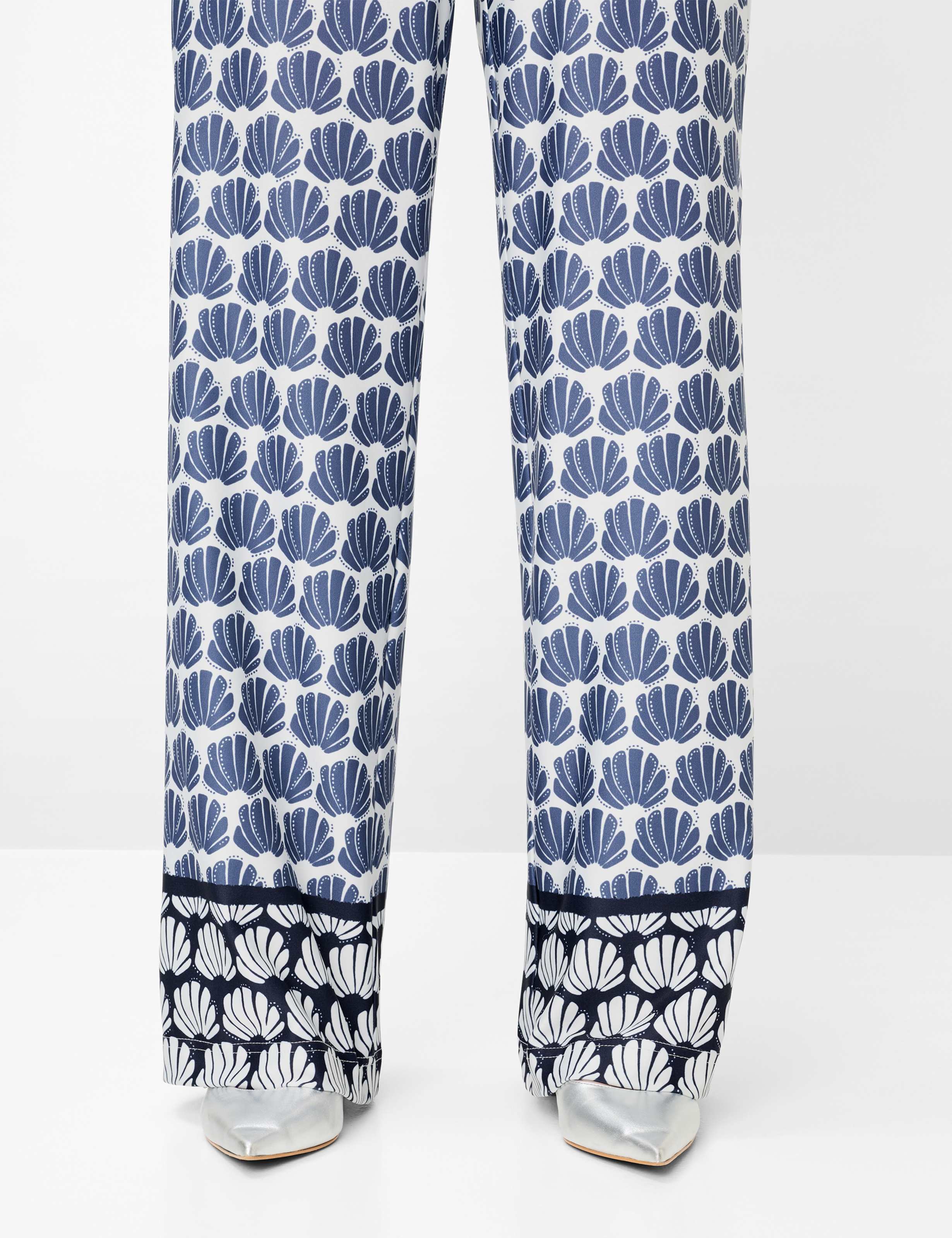 Dame Style MAINE Blå Wide Leg Detalje 2