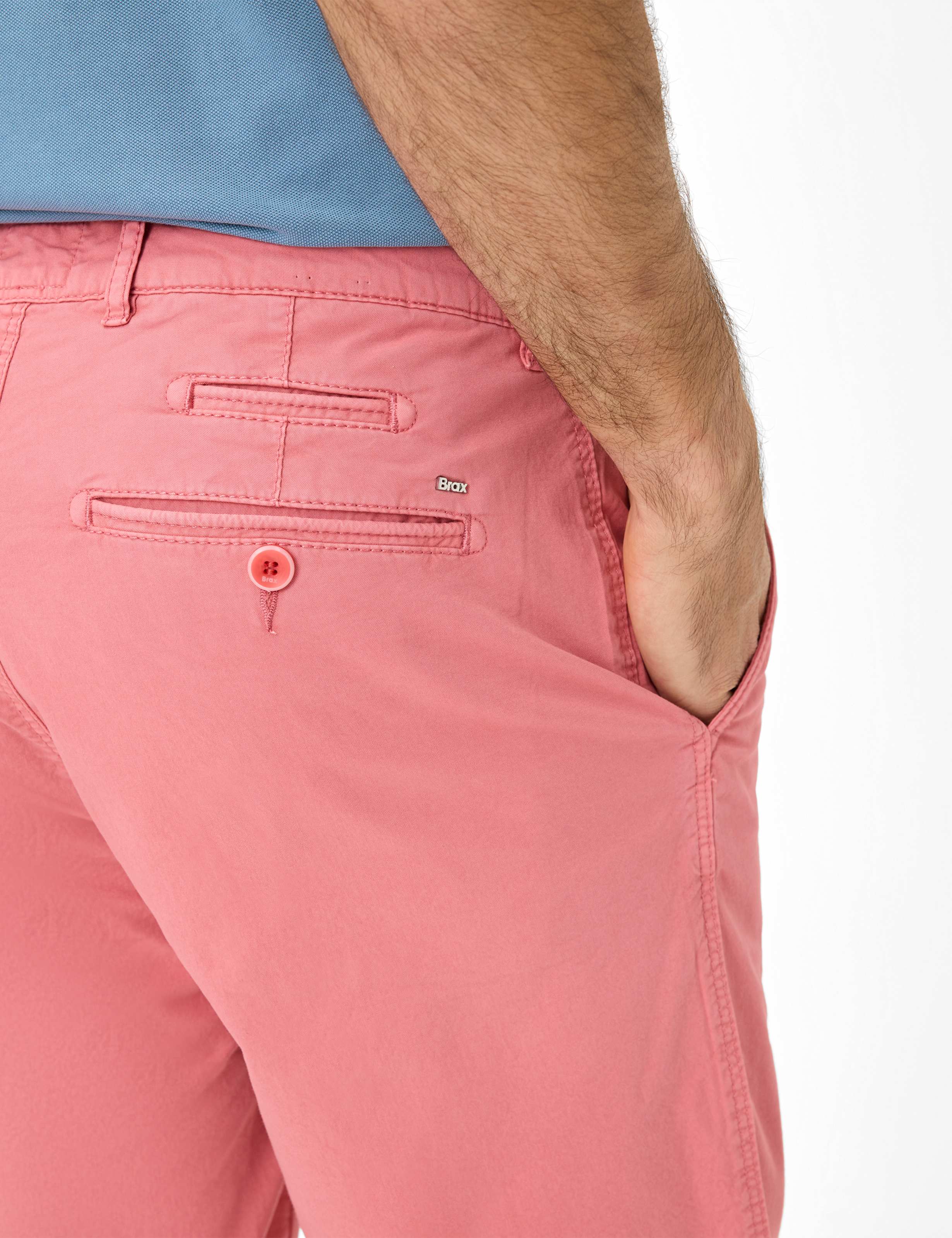 Men Style BARI Light Red Regular Fit Detail 2