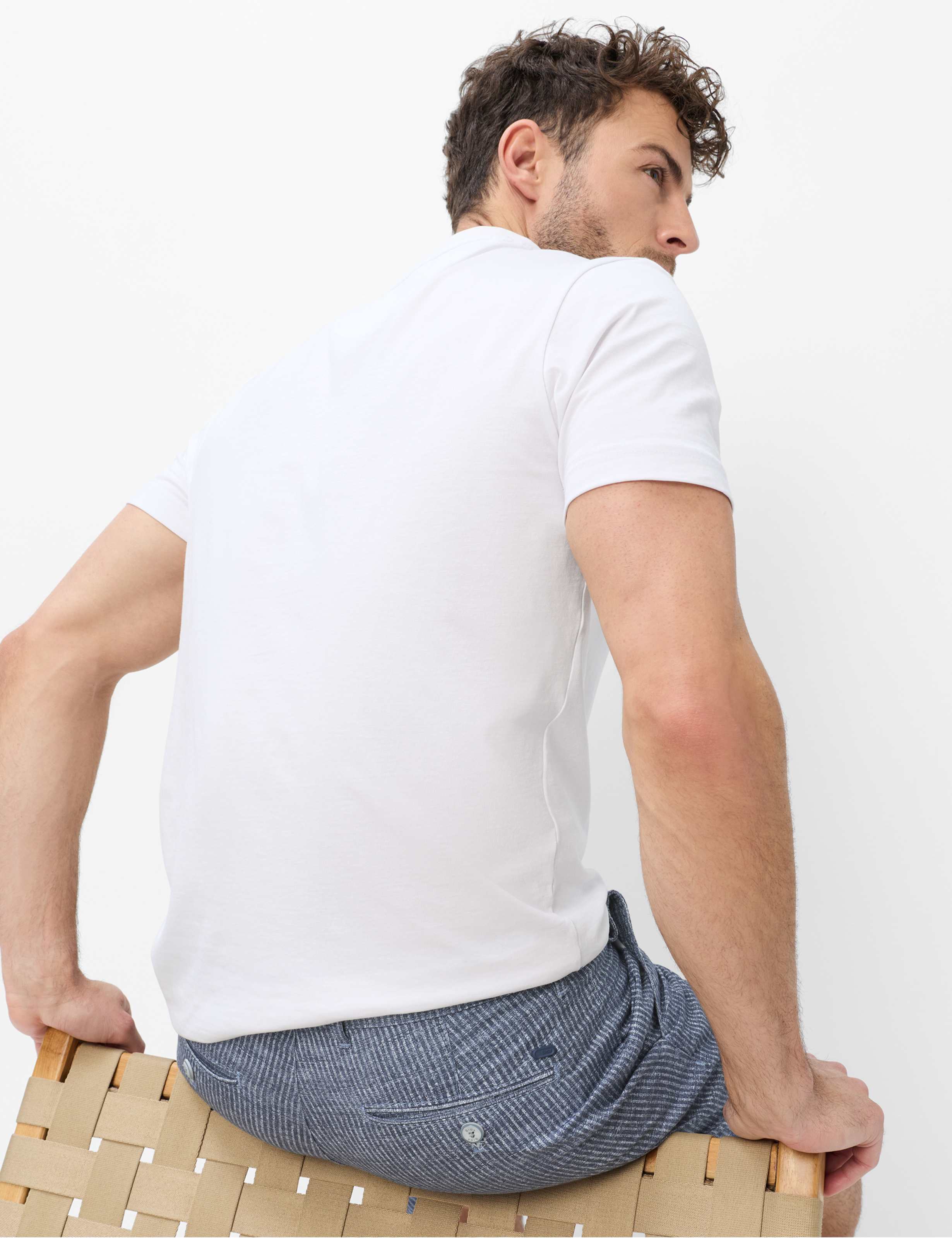 Herren Style BOZEN Blau Regular Fit Detail 1