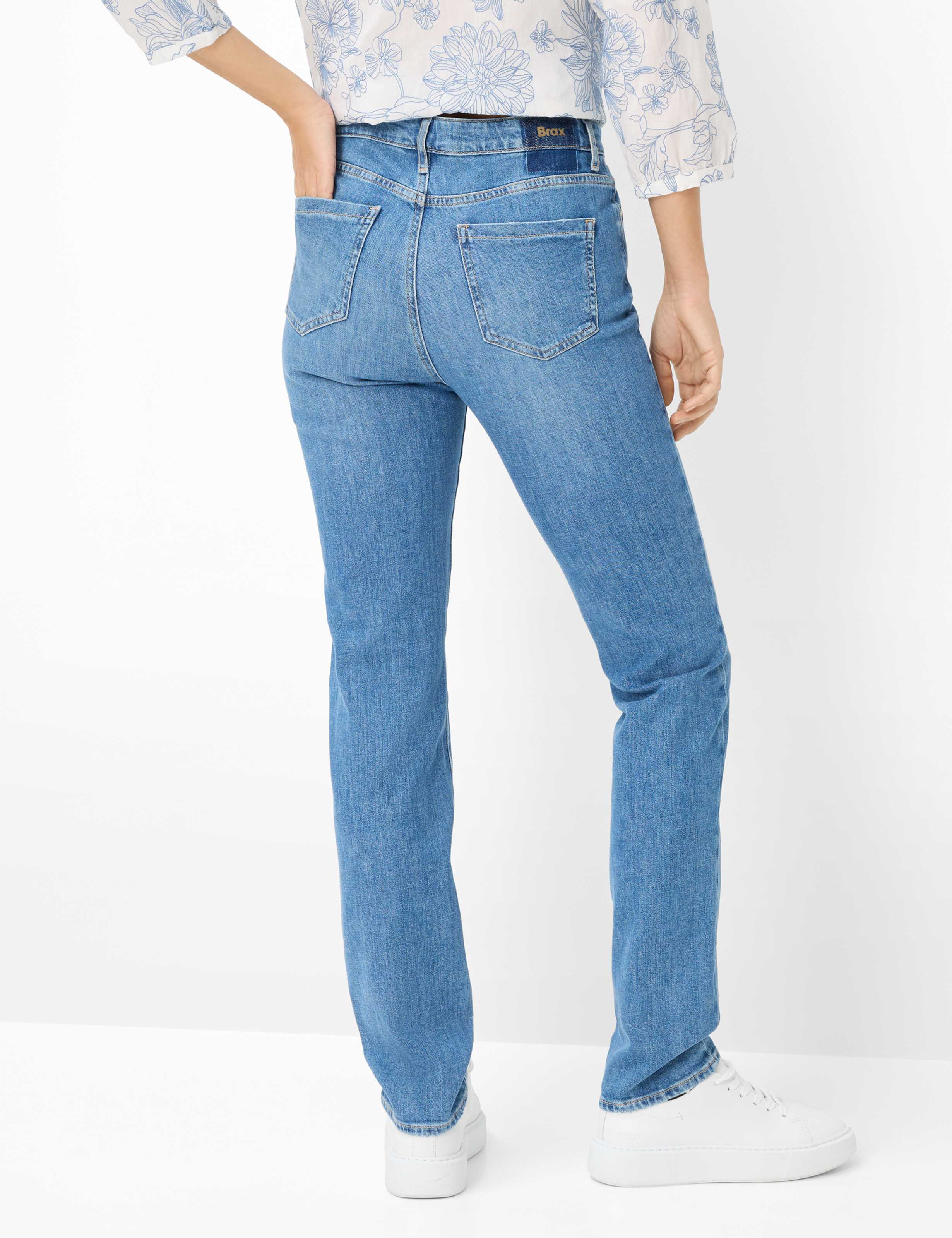 Thumbnail - Brax Damen Five-Pocket-Hose Style MARY USED VINTAGE BLUE, denim blau, Gr. 38L