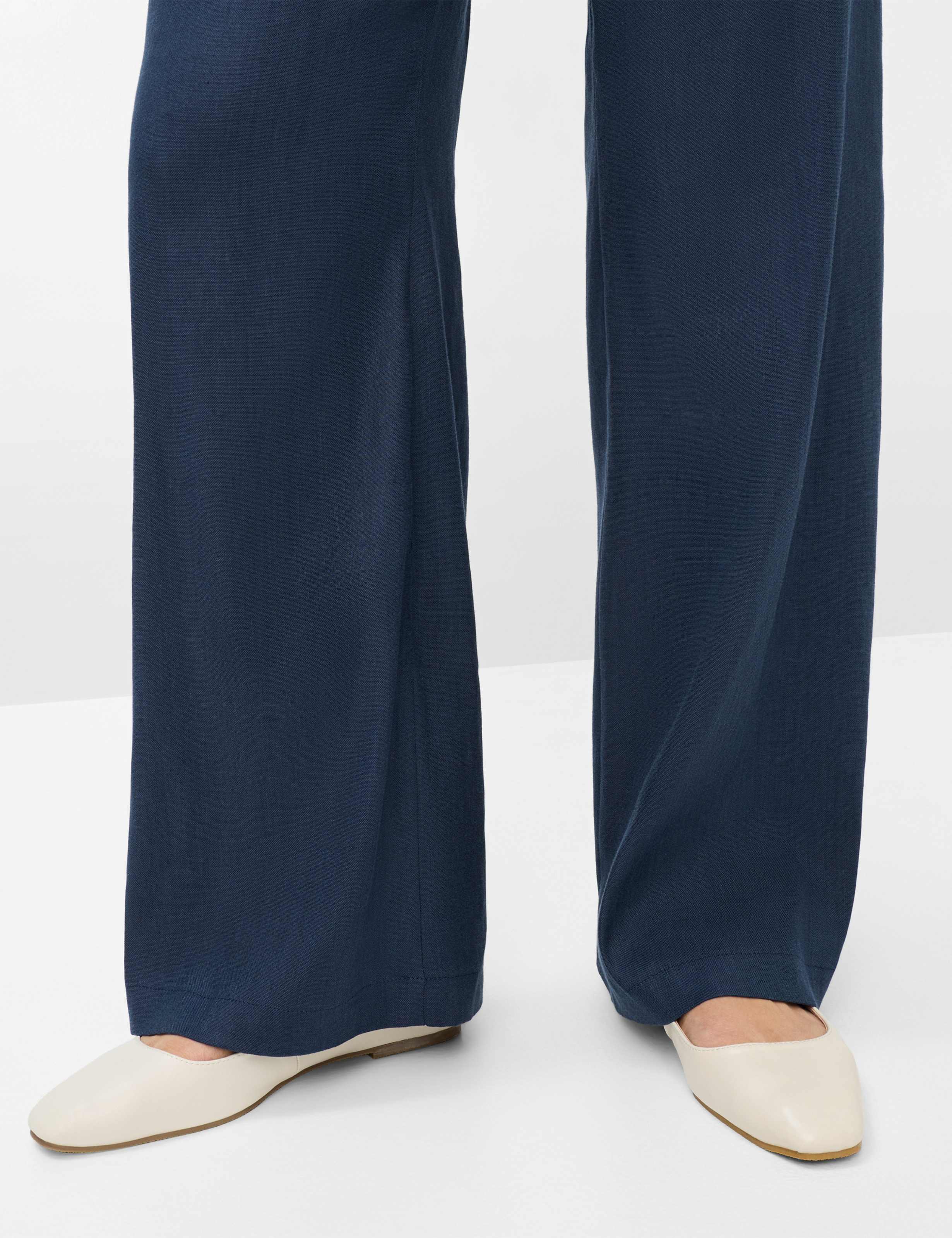 Damen Style MAINE Dunkelblau Wide Leg Detail 2