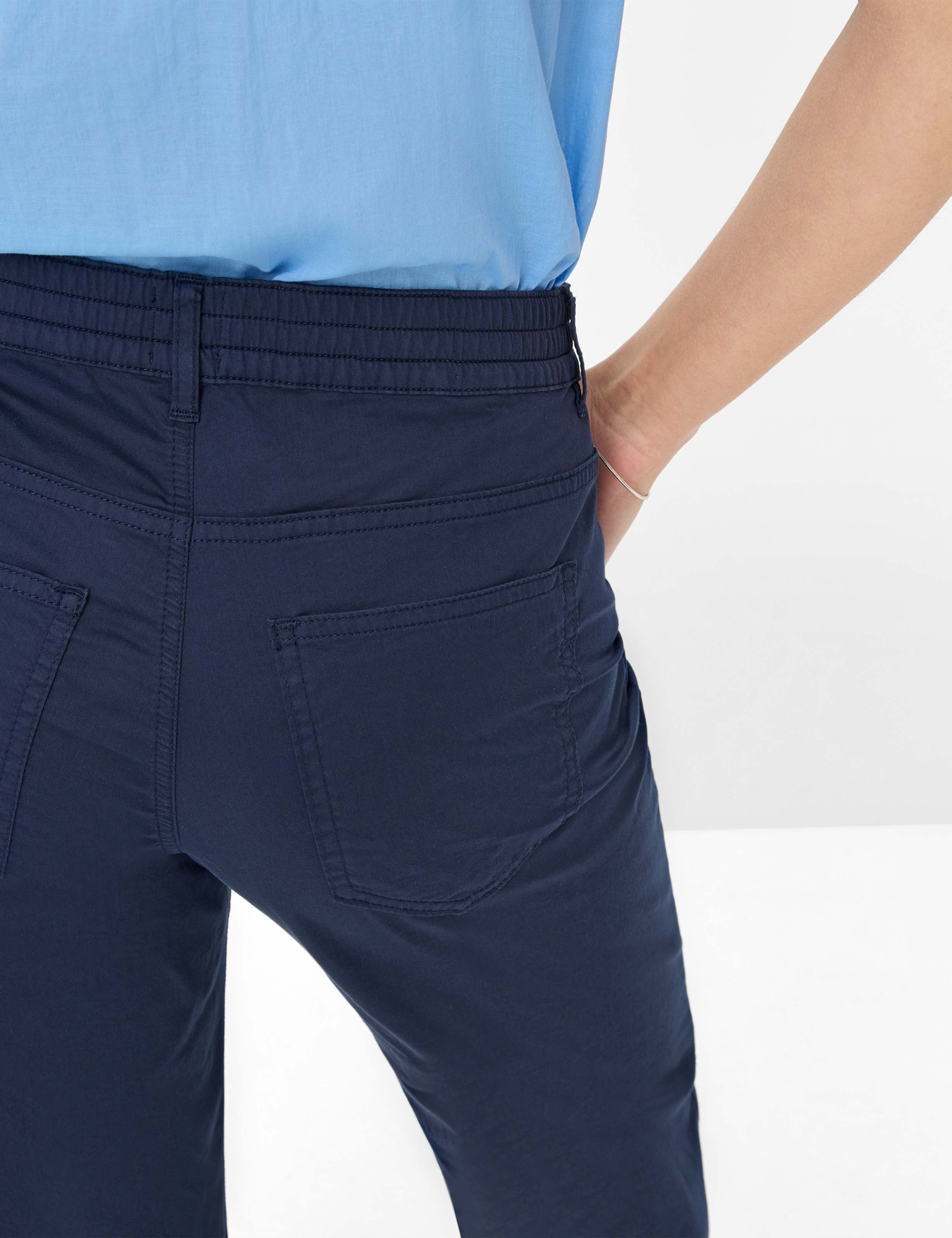 Damen Style MAINE S Dunkelblau Wide Leg Detail 2