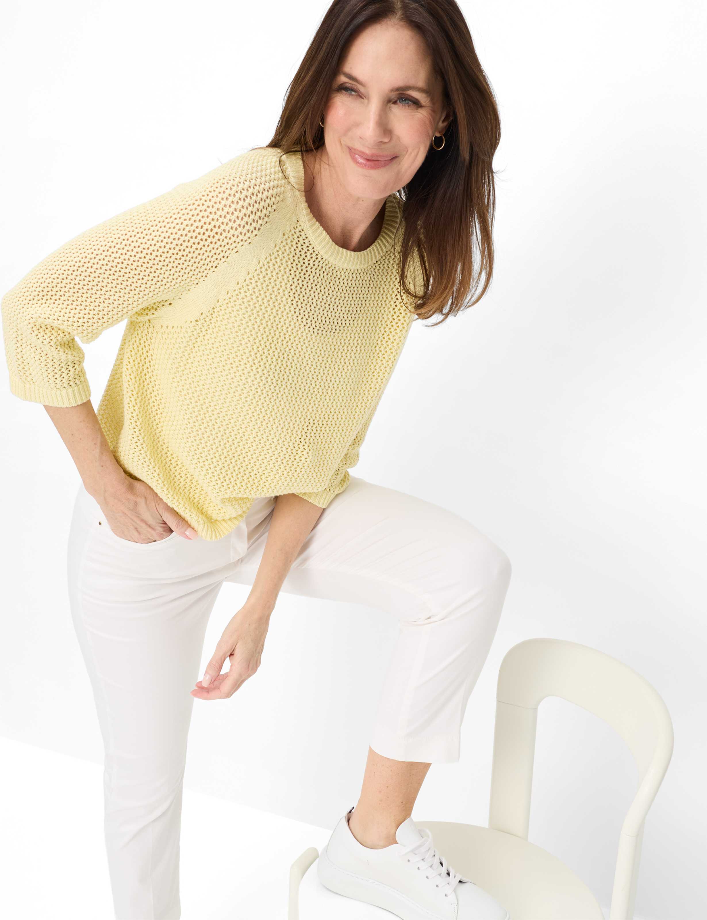 Femme Style LORELLA Blanc Super Slim Fit Détail 1