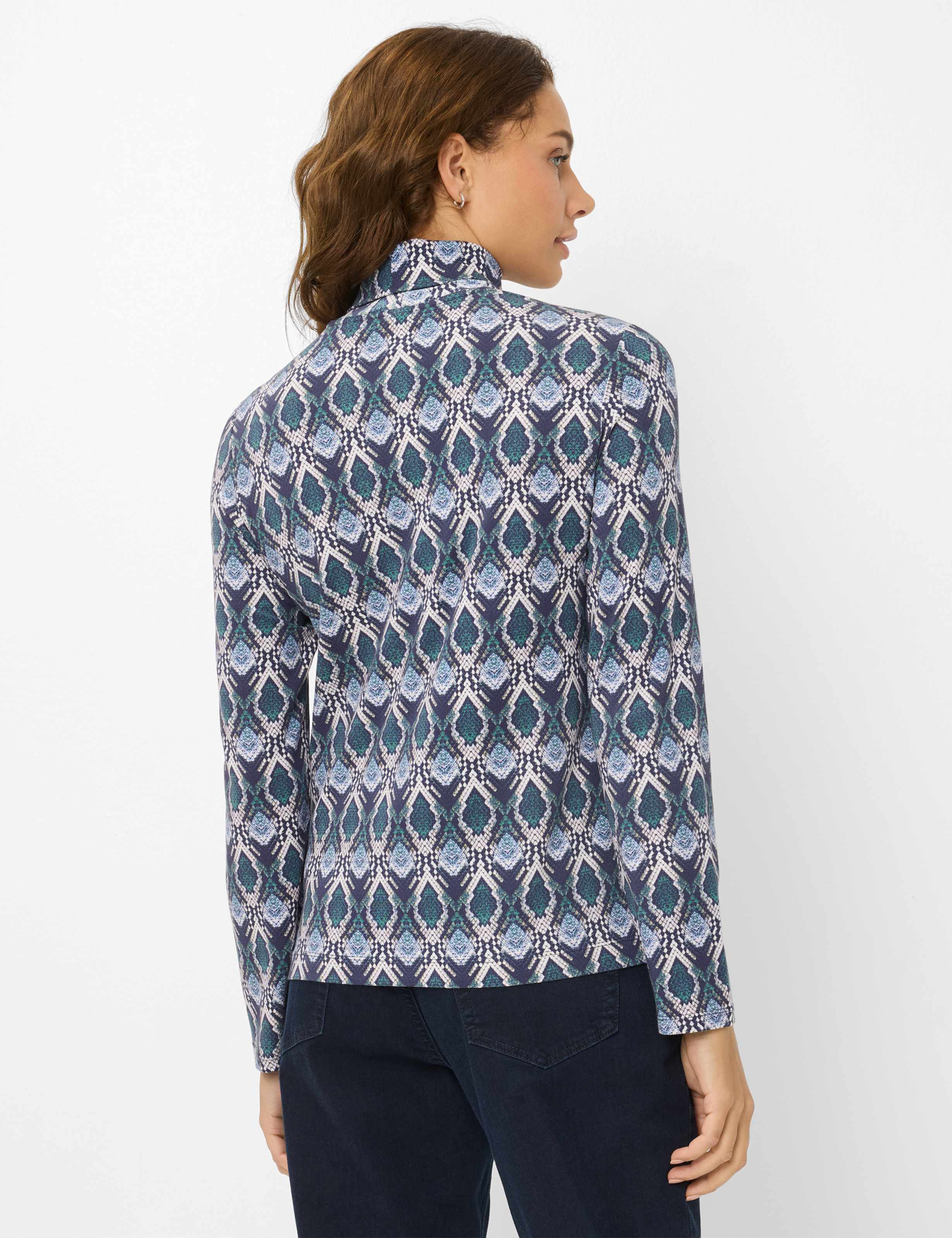 Thumbnail - Brax Damen Shirt Style CARINA L midnight blue, dunkelblau, Gr. 44