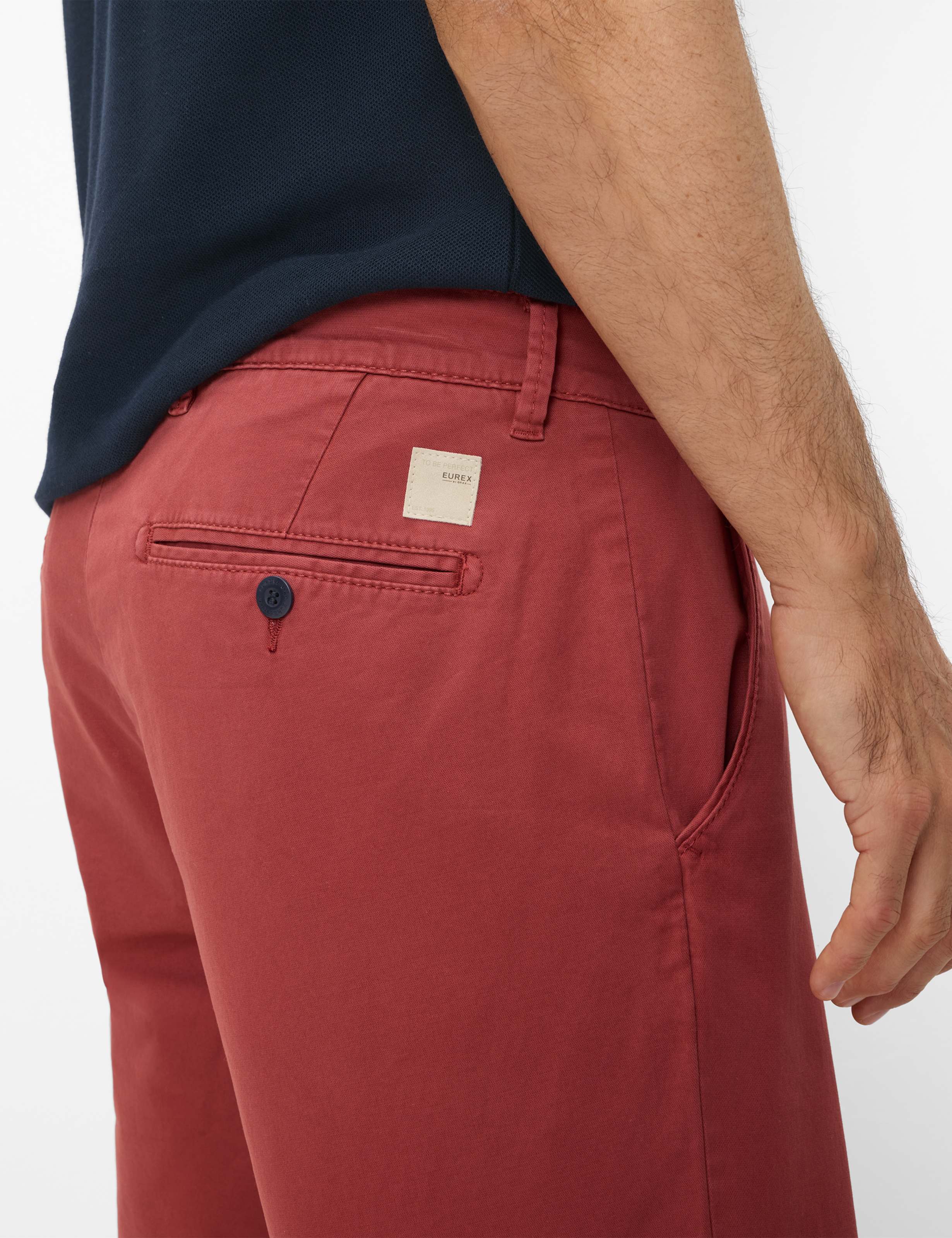 Men Style BURT Red Regular Fit Detail 2