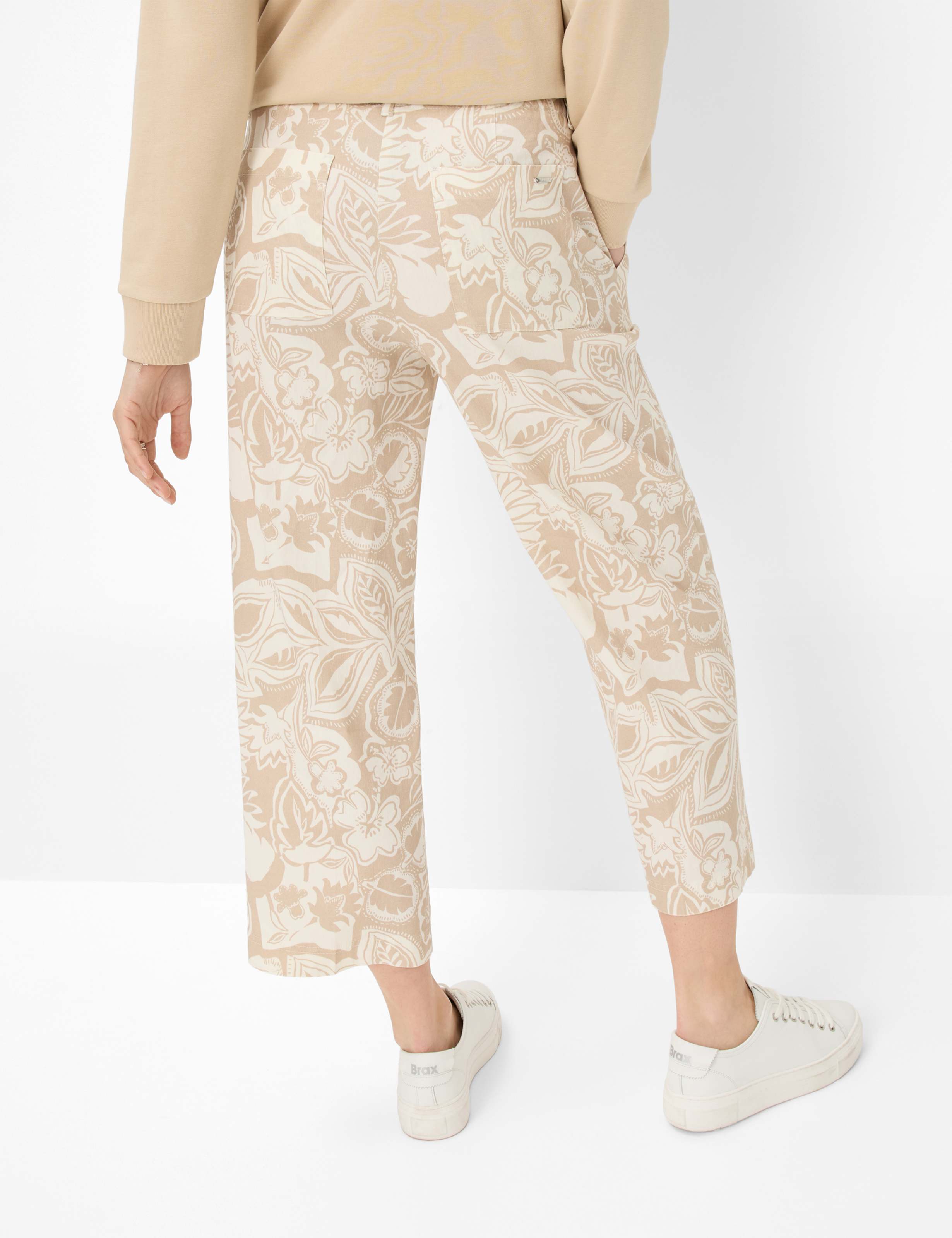 Women Style MAINE S Light Beige Wide Leg Model back