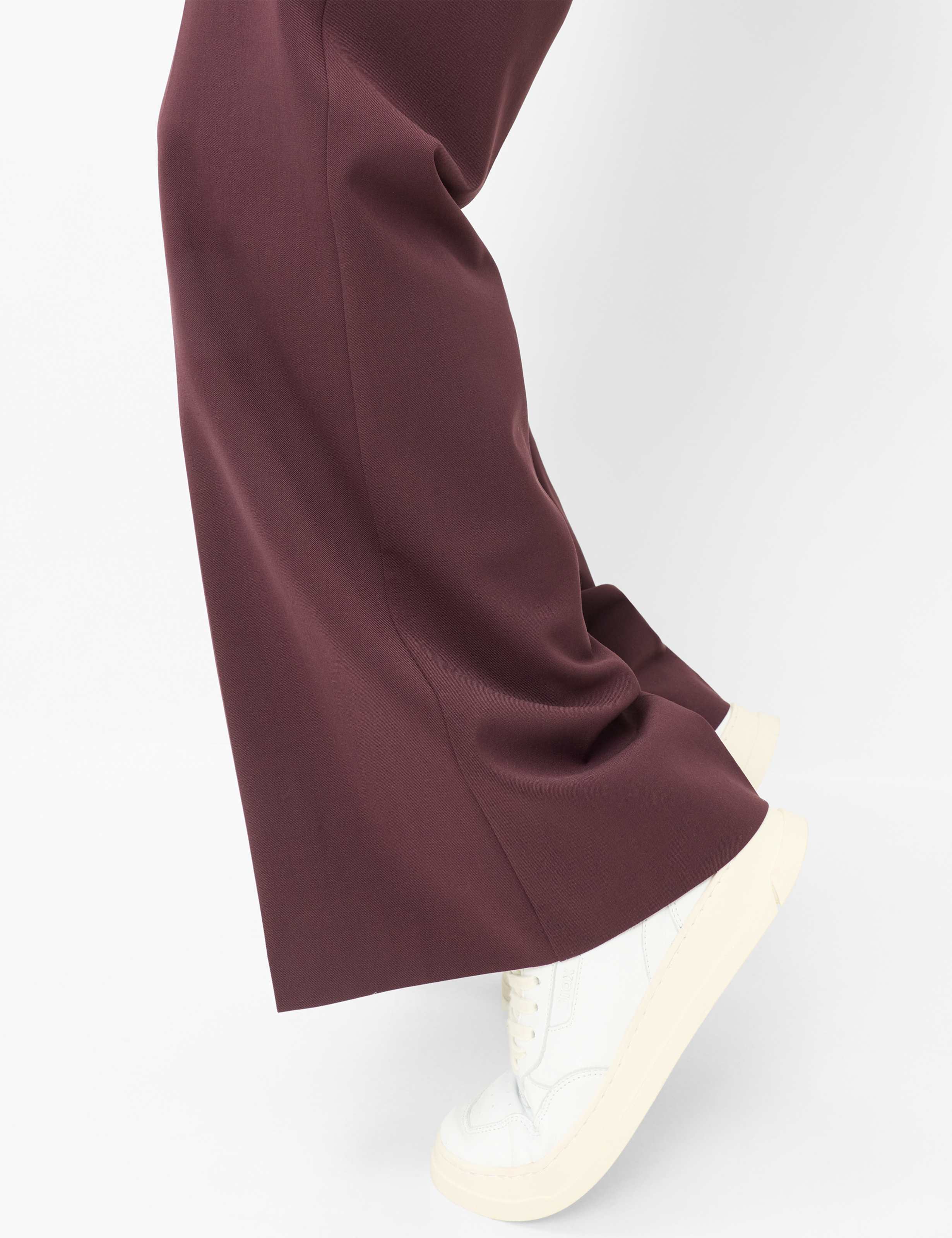 Femme Style MAINE Violette Foncé Wide Leg Détail 1