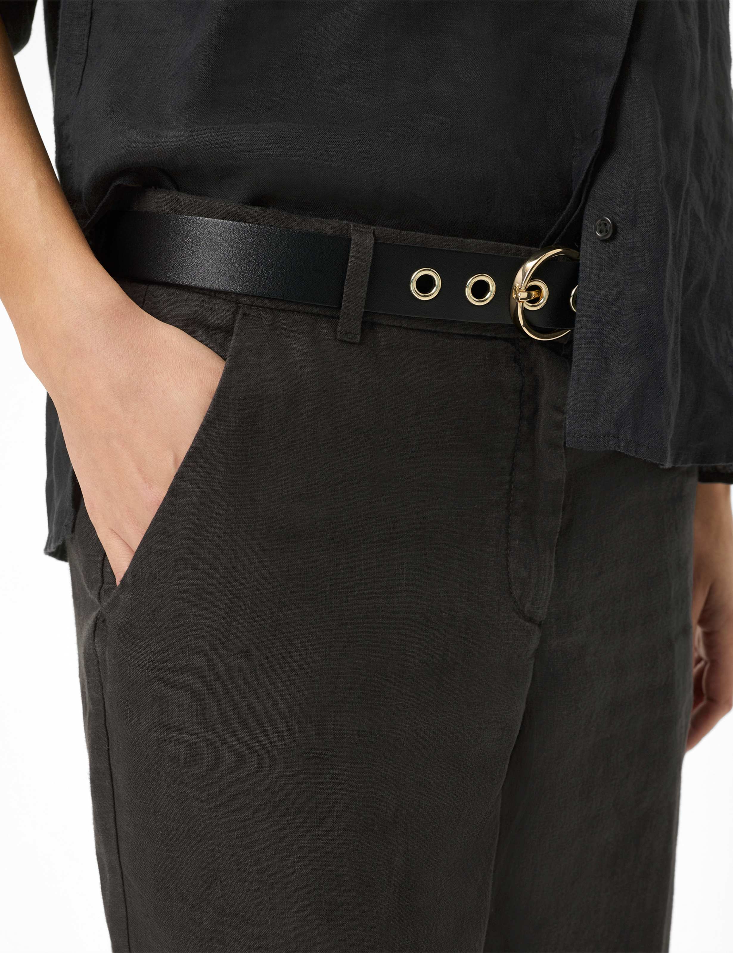 Women Style MAINE Black Wide Leg Detail 2