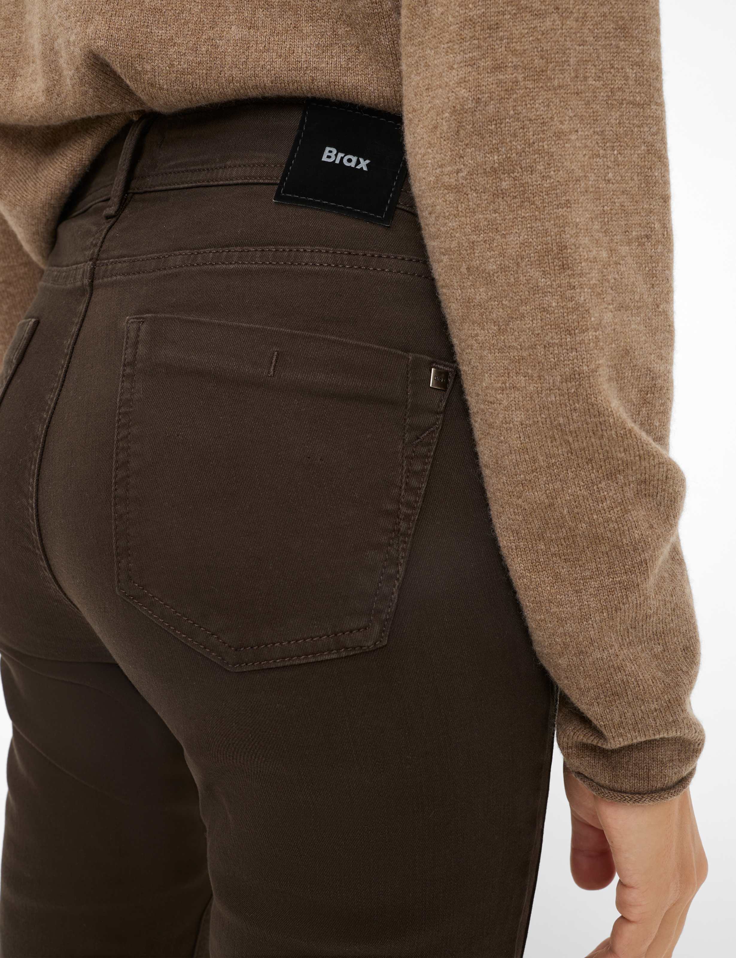 Damen Style SHAKIRA Denim Dunkelbraun Slim Fit Detail 2
