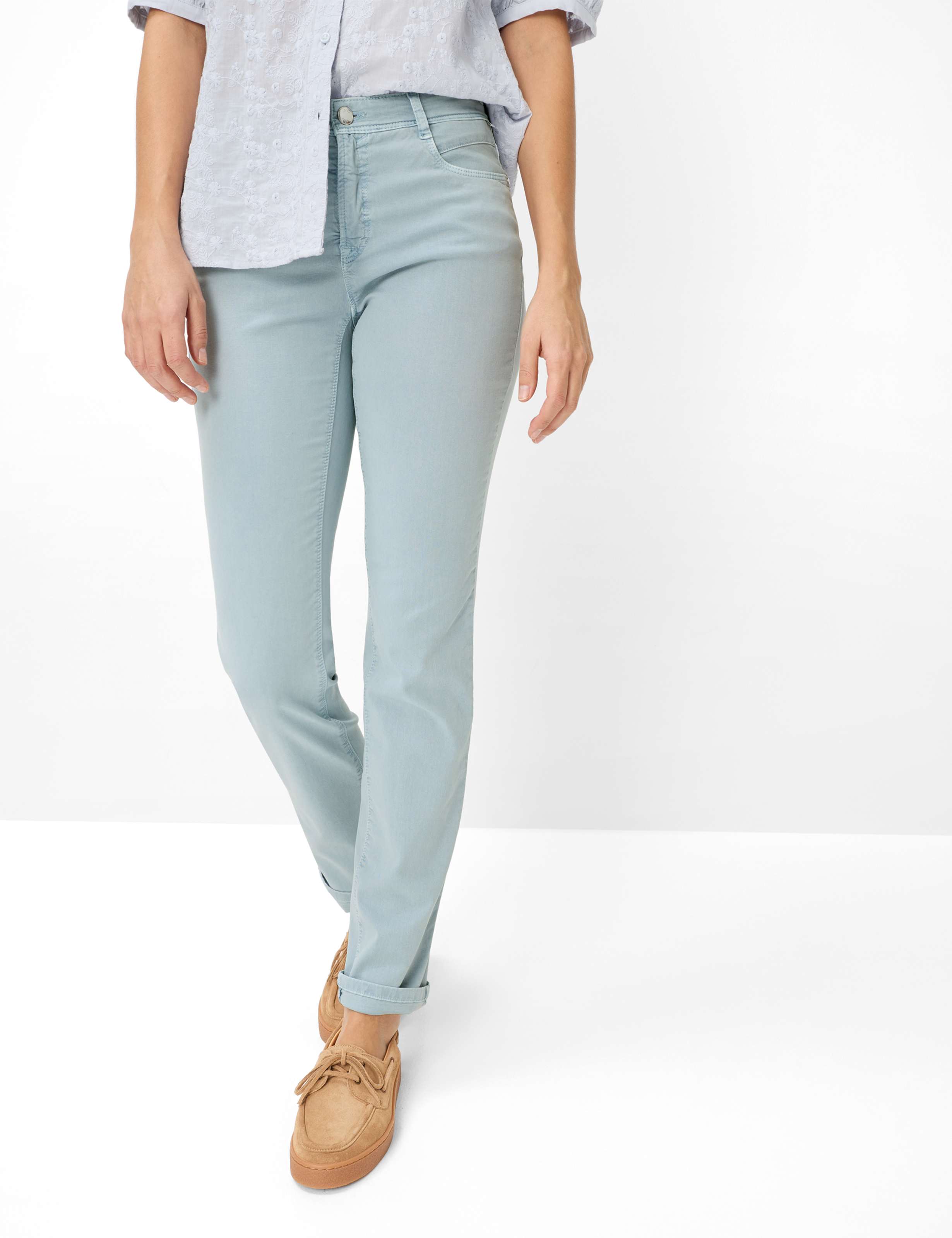 Thumbnail - Brax Damen Five-Pocket-Hose Style MARY VINTAGE BLUE, hellblau, Gr. 34