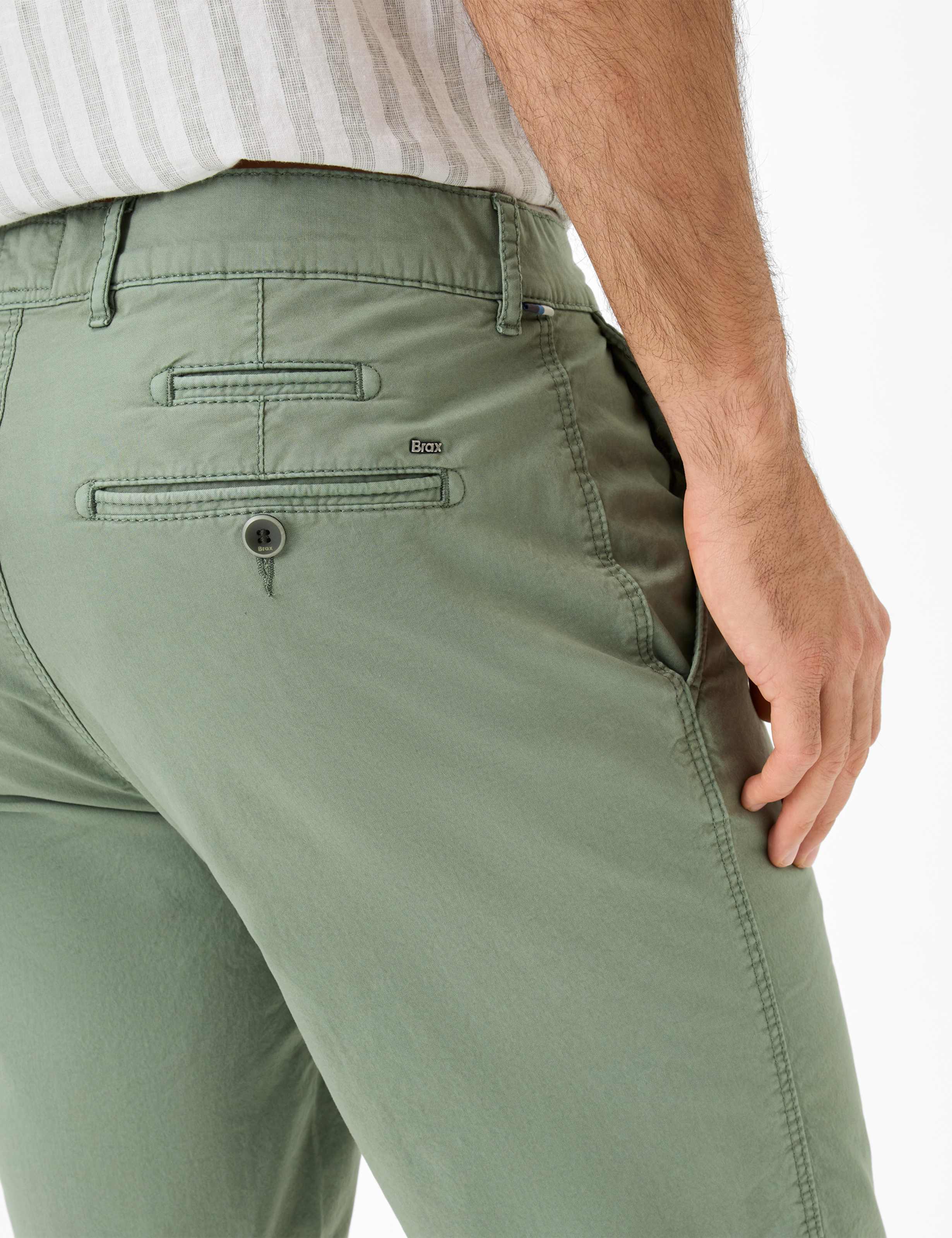 Men Style BARI Green Regular Fit Detail 2