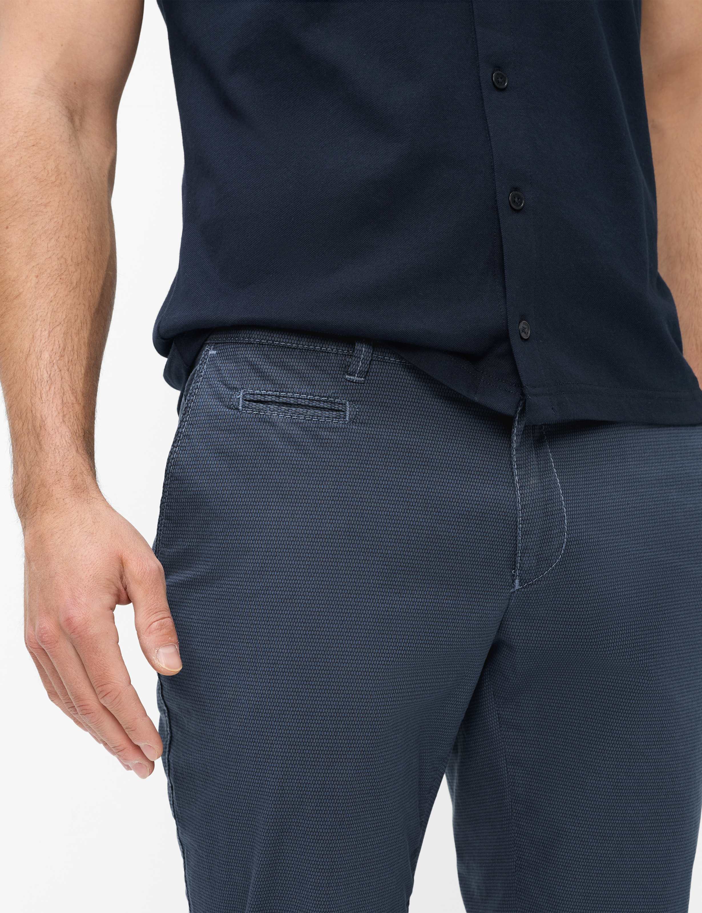 Heren Style FABIO Donkerblauw Modern Fit Detail 2