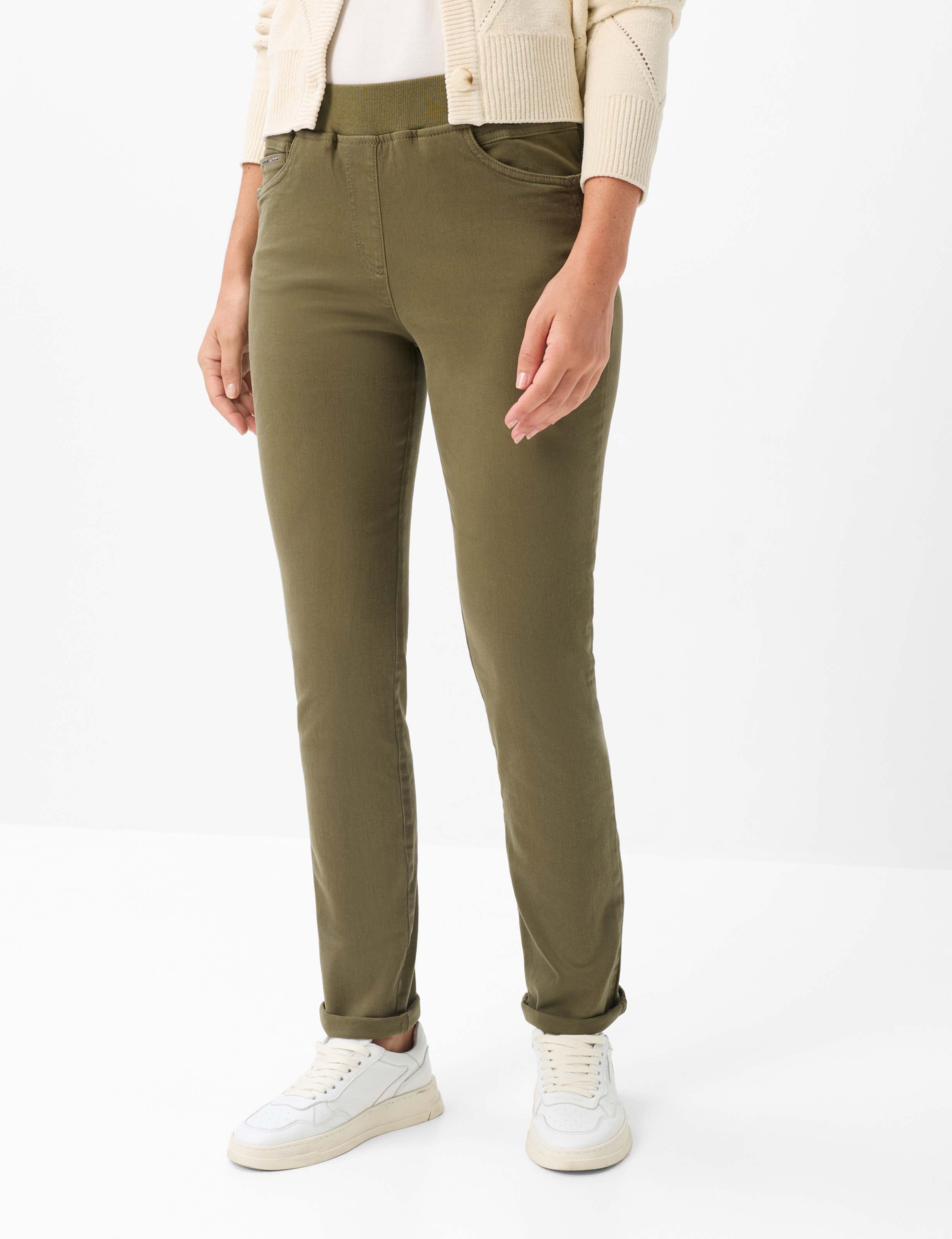 Grüntöne, Damen, SLIM, Style PAMINA, MODEL_FRONT_ISHOP