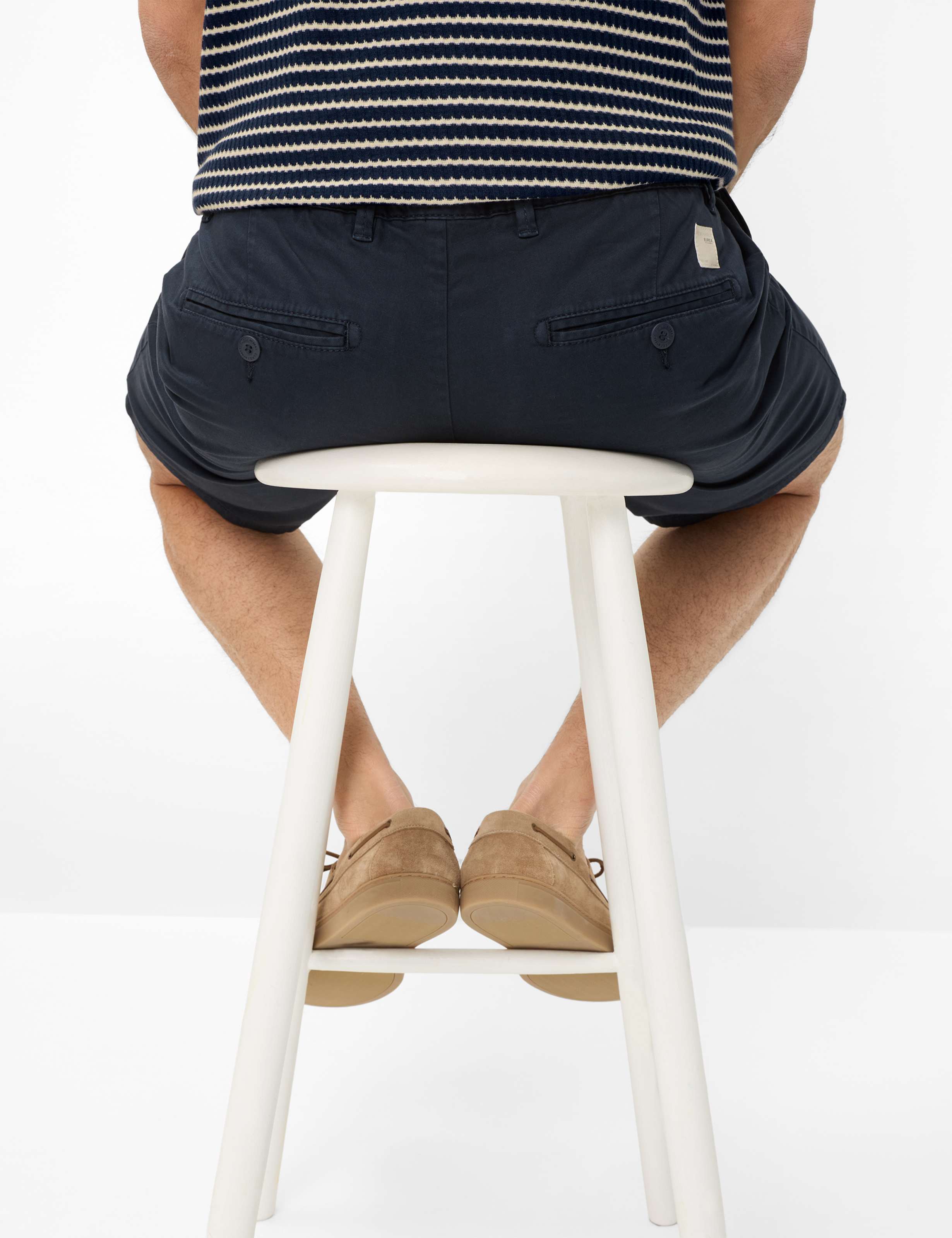 Herren Style BURT Dunkelblau Regular Fit Detail 1