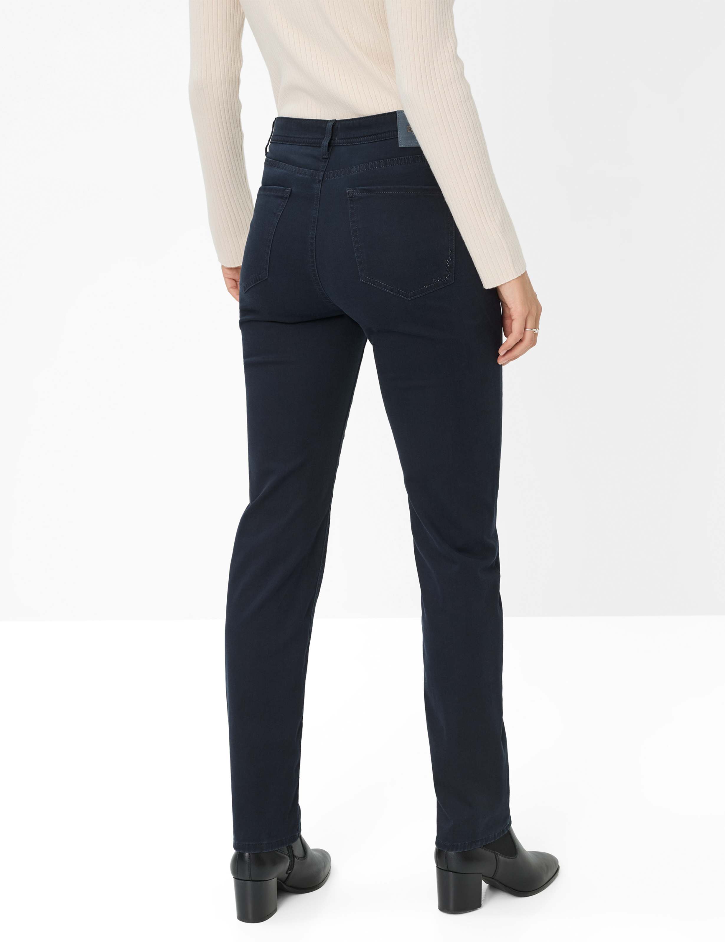 Women Style CAROLA Dark Blue Feminine Fit Model back